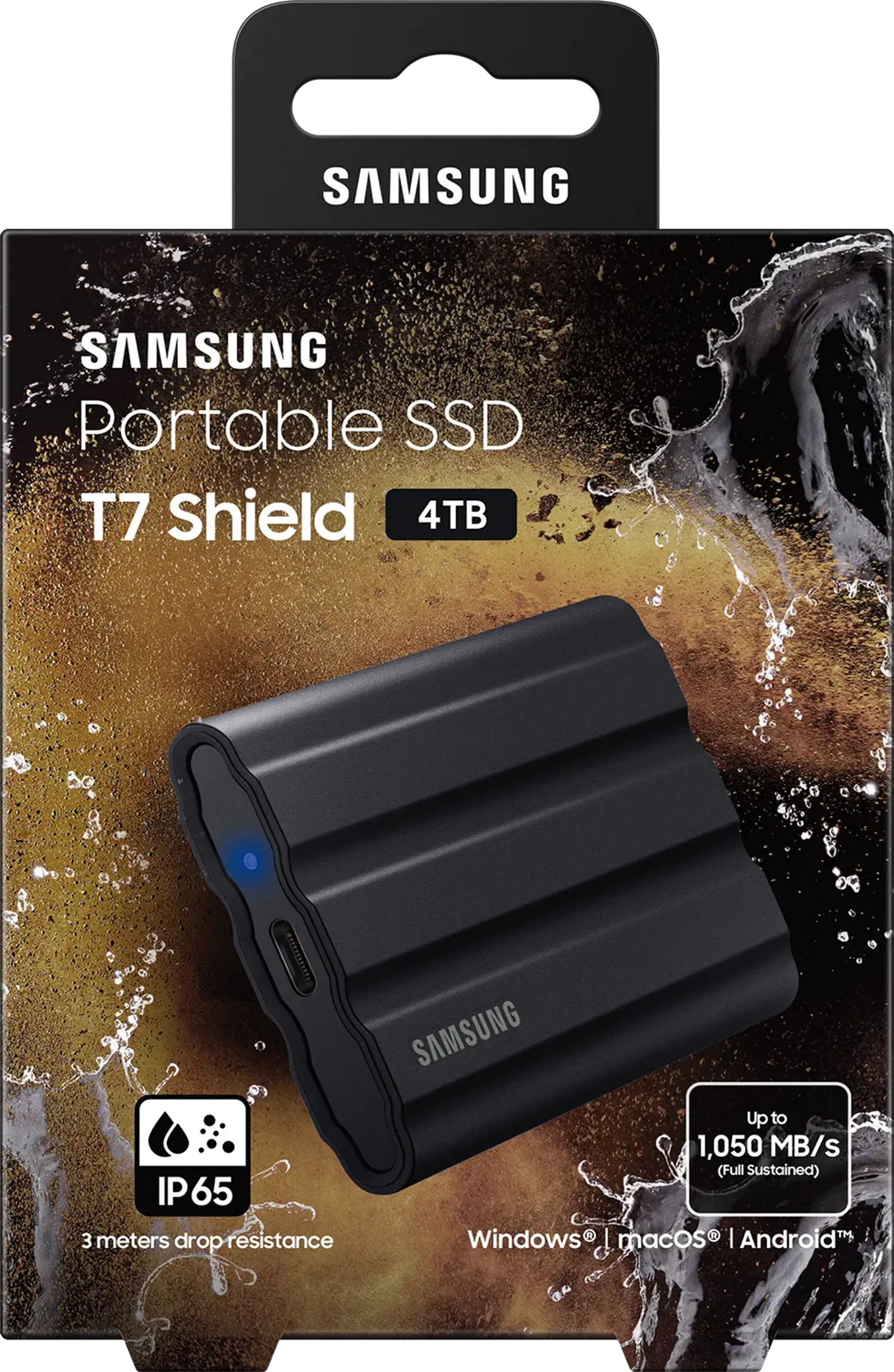 Samsung Portable SSD T7 Shield Zwart - 4 TB image