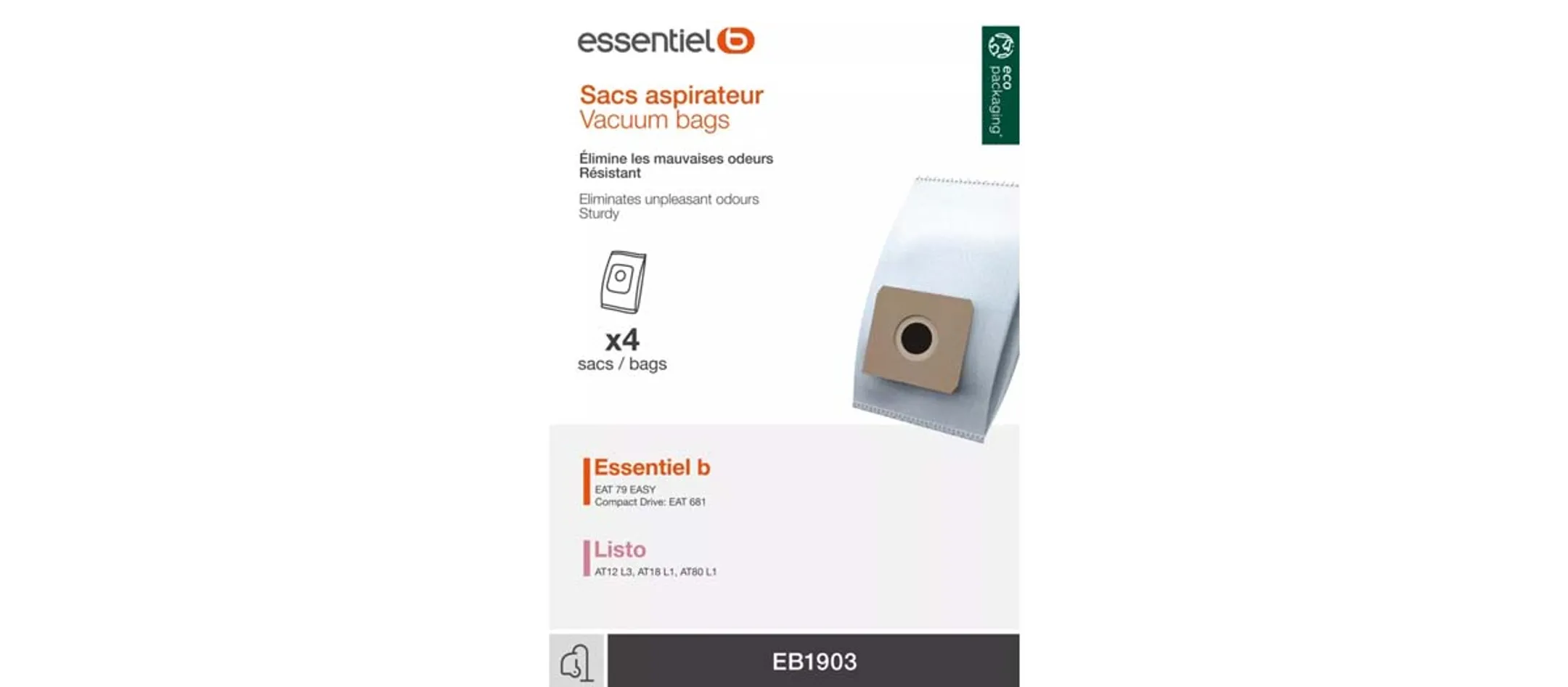 Bundle product Stofzakken EB1903