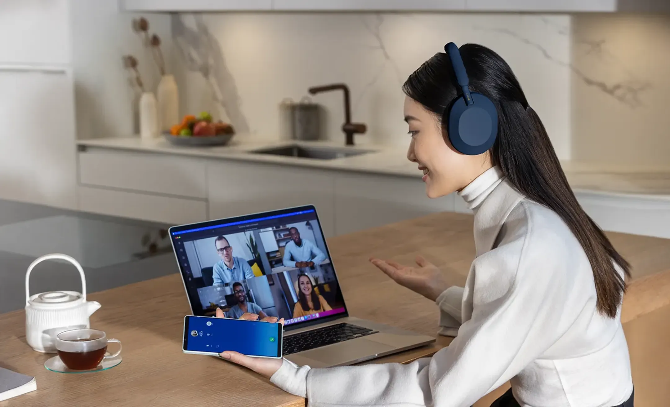 Sony Casque WH-1000XM5 - Bleu image