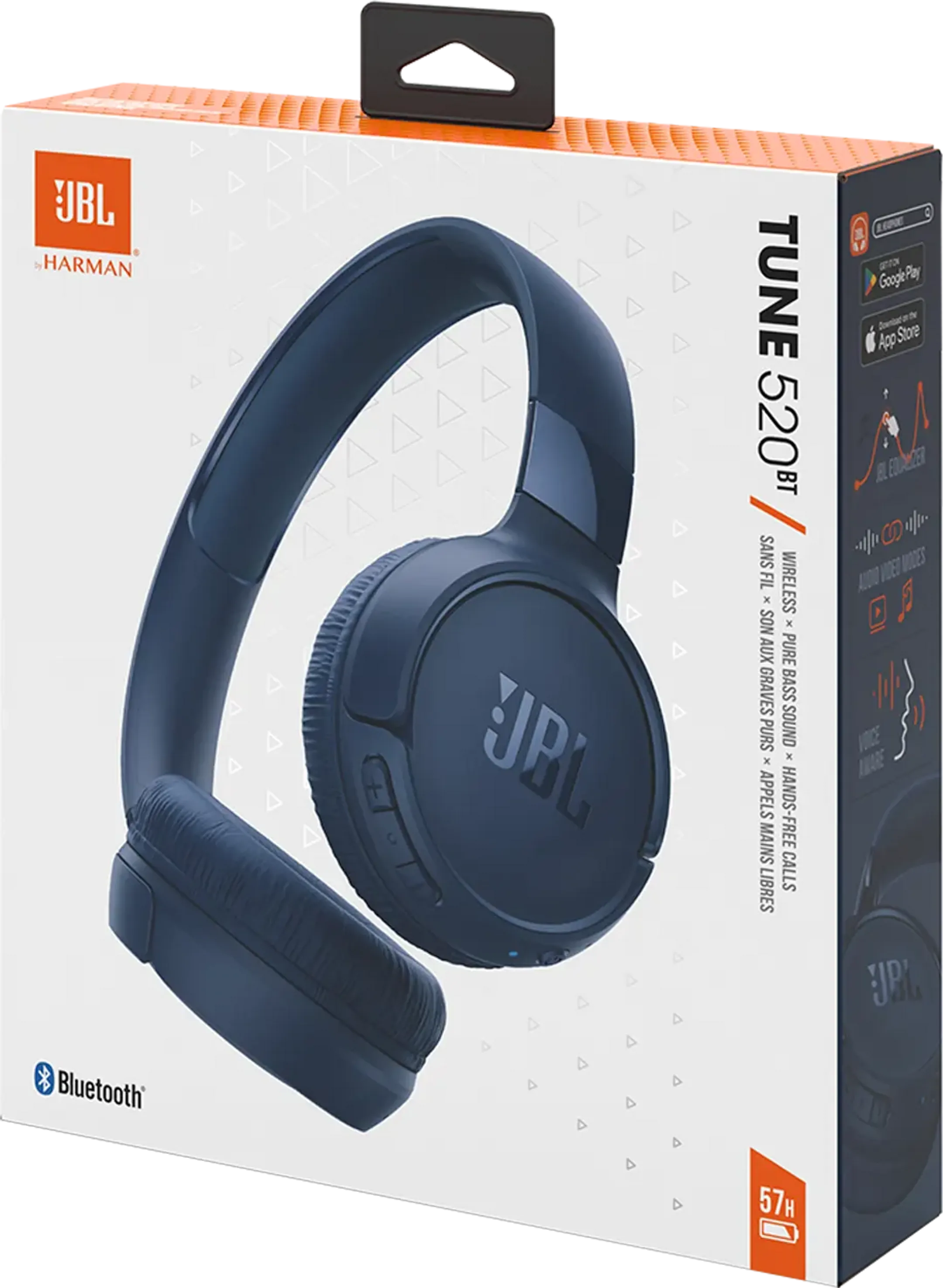 JBL Casque sans fil Tune 520BT - Bleu image