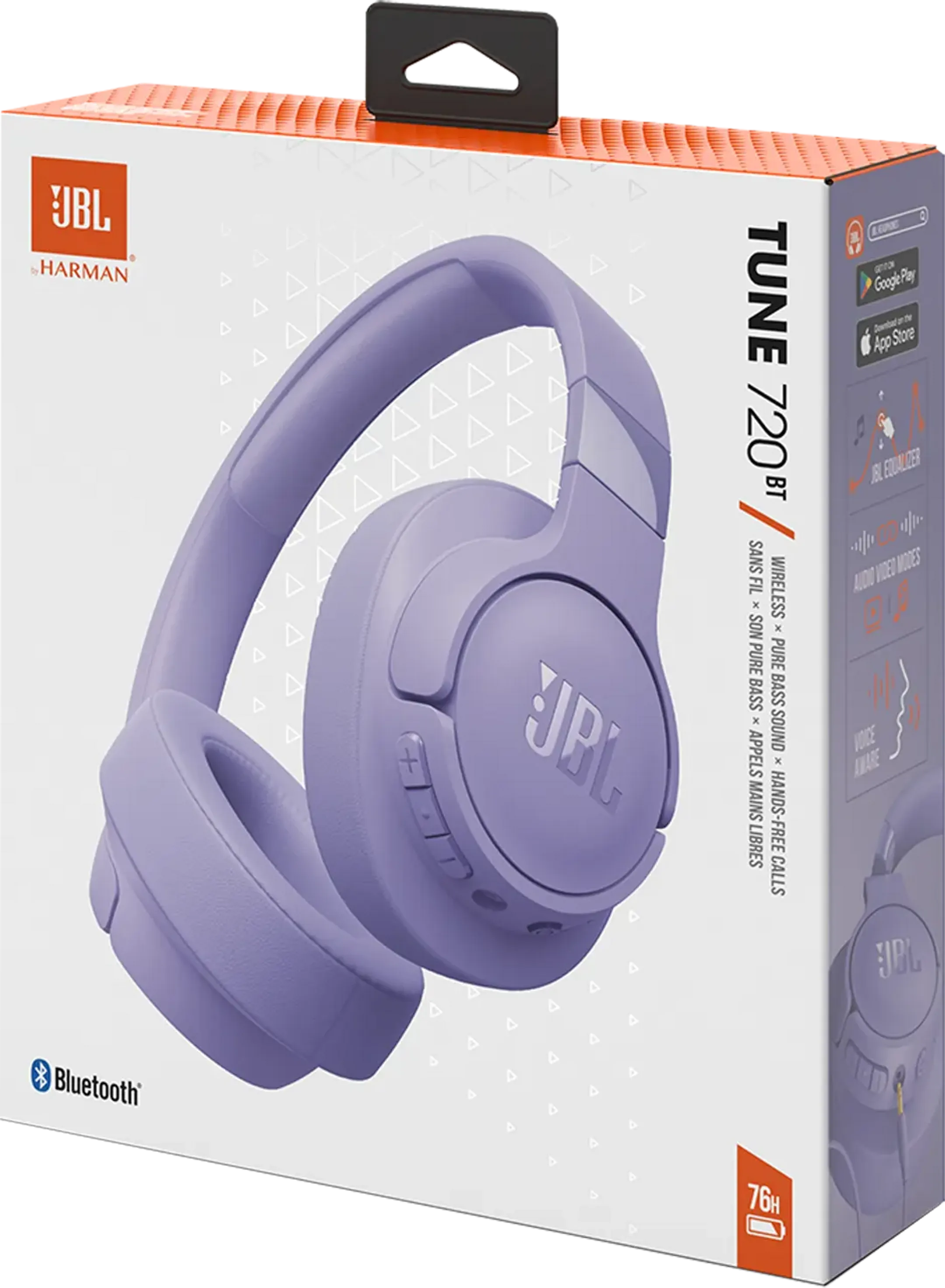 JBL Tune 720BT draadloze koptelefoon - Paars image