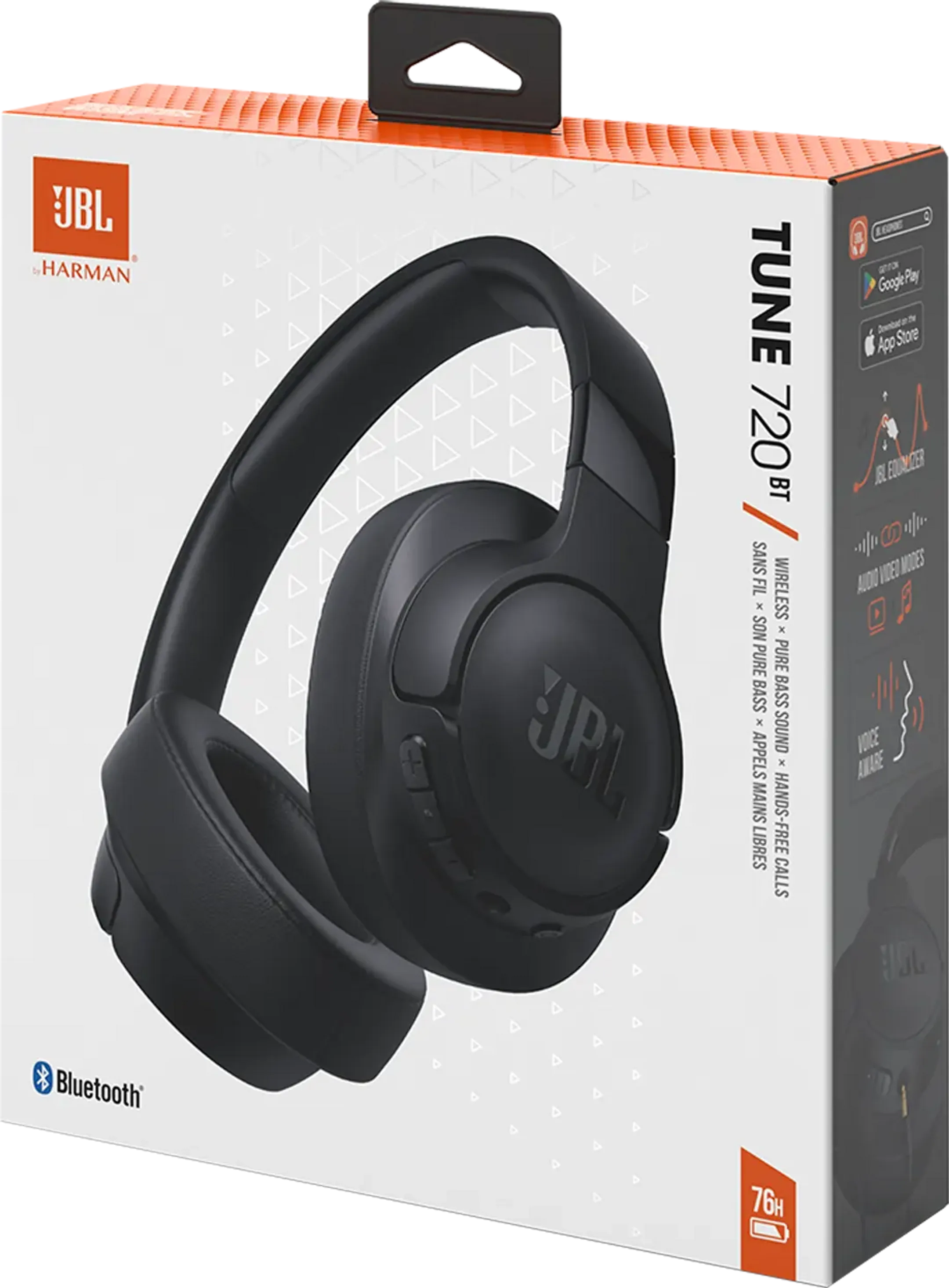 JBL Tune 720BT draadloze koptelefoon - Zwart image