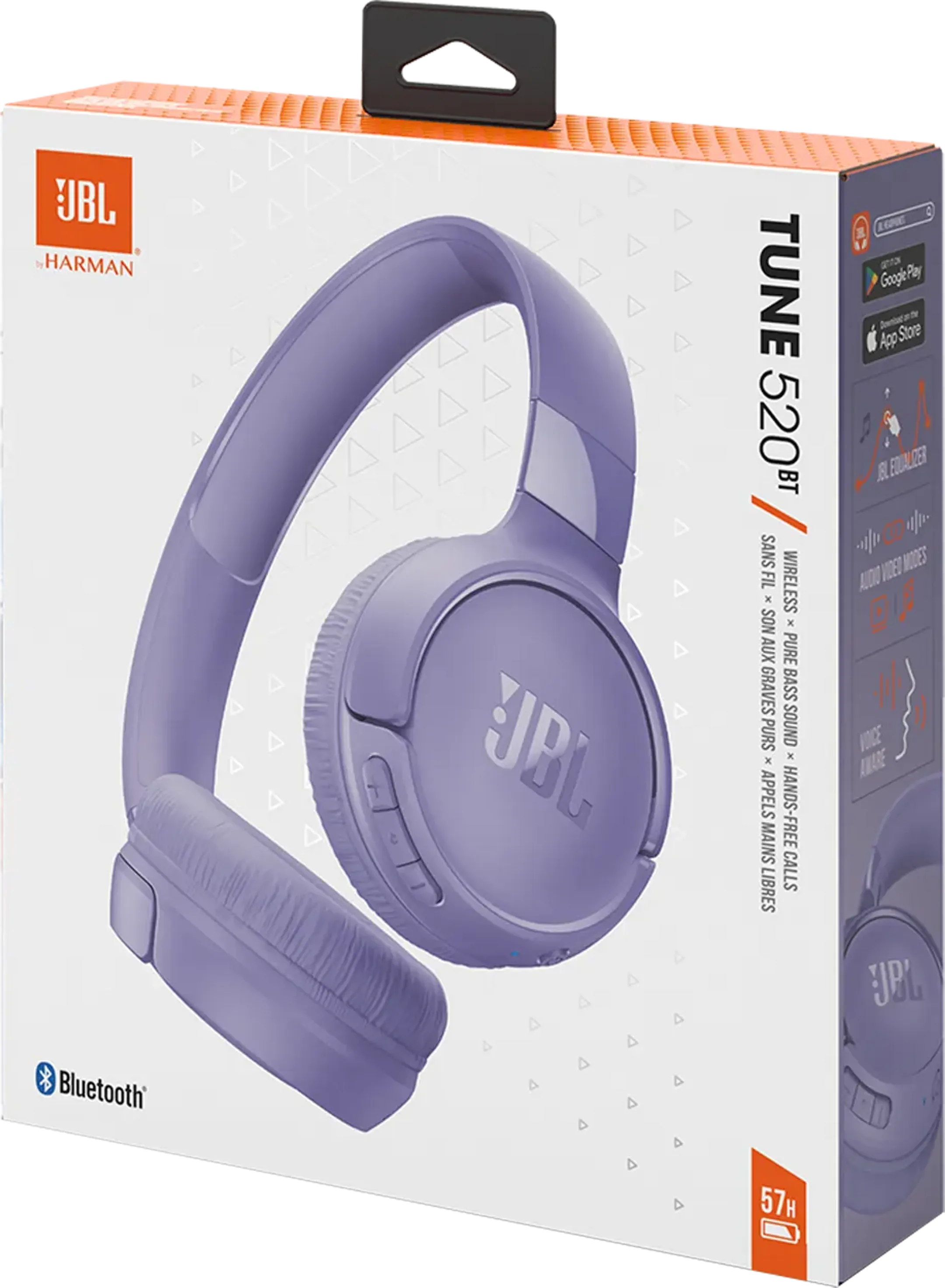 JBL Casque sans fil Tune 520BT - Mauve image