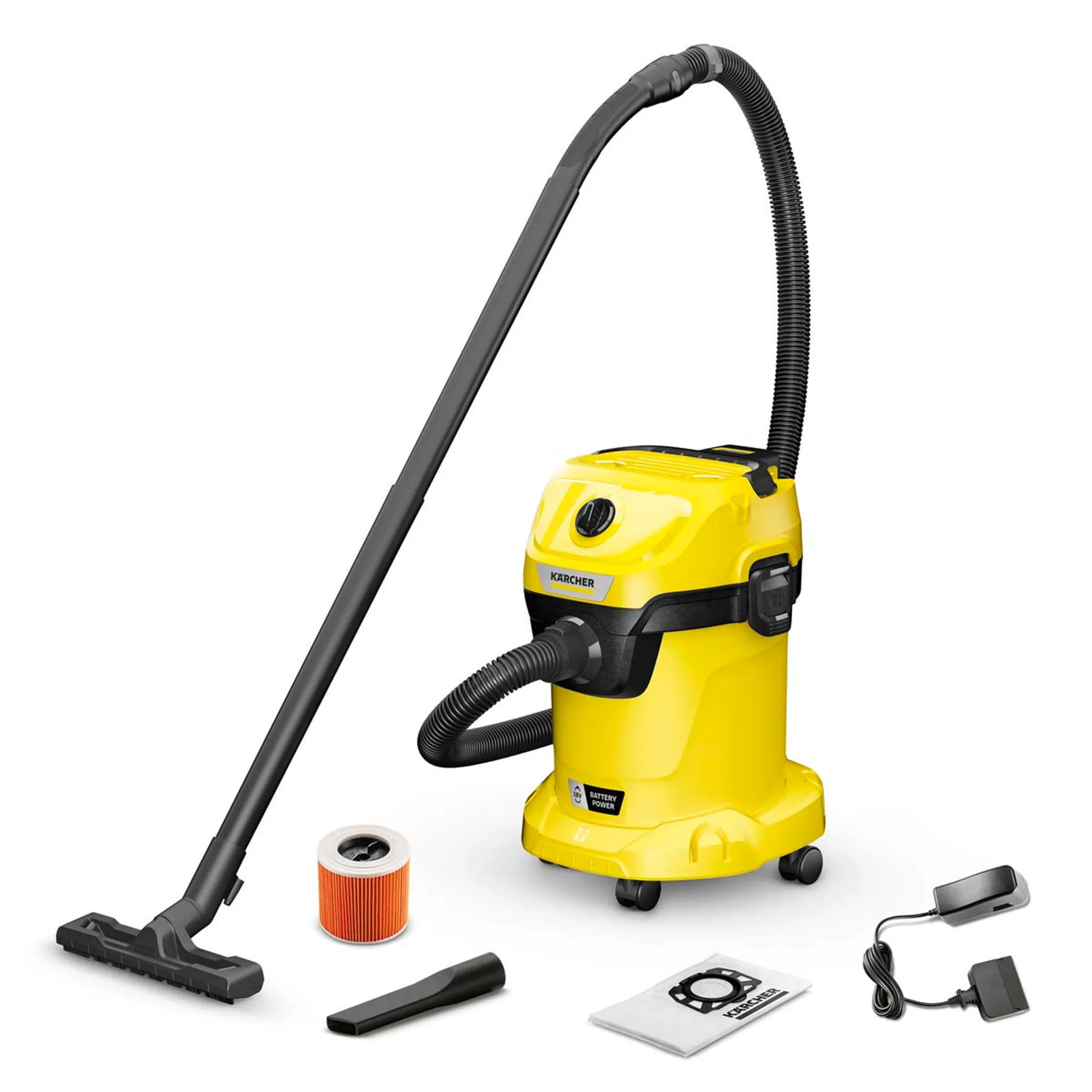 Draadloze multifunctionele alleszuiger WD 3-18 BATTERY SET
