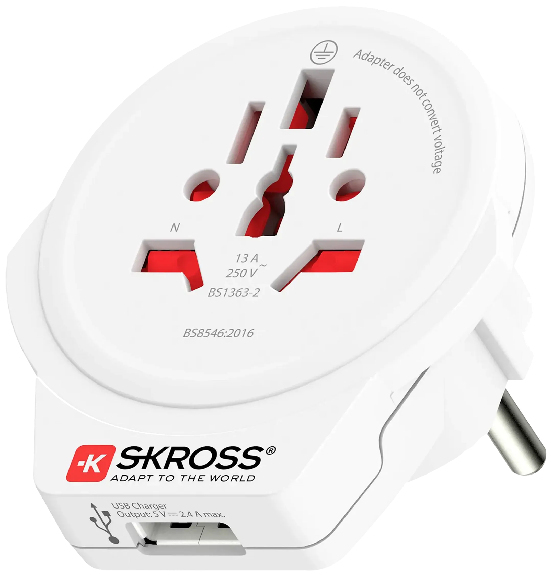 Travel adapter World to Europe USB
