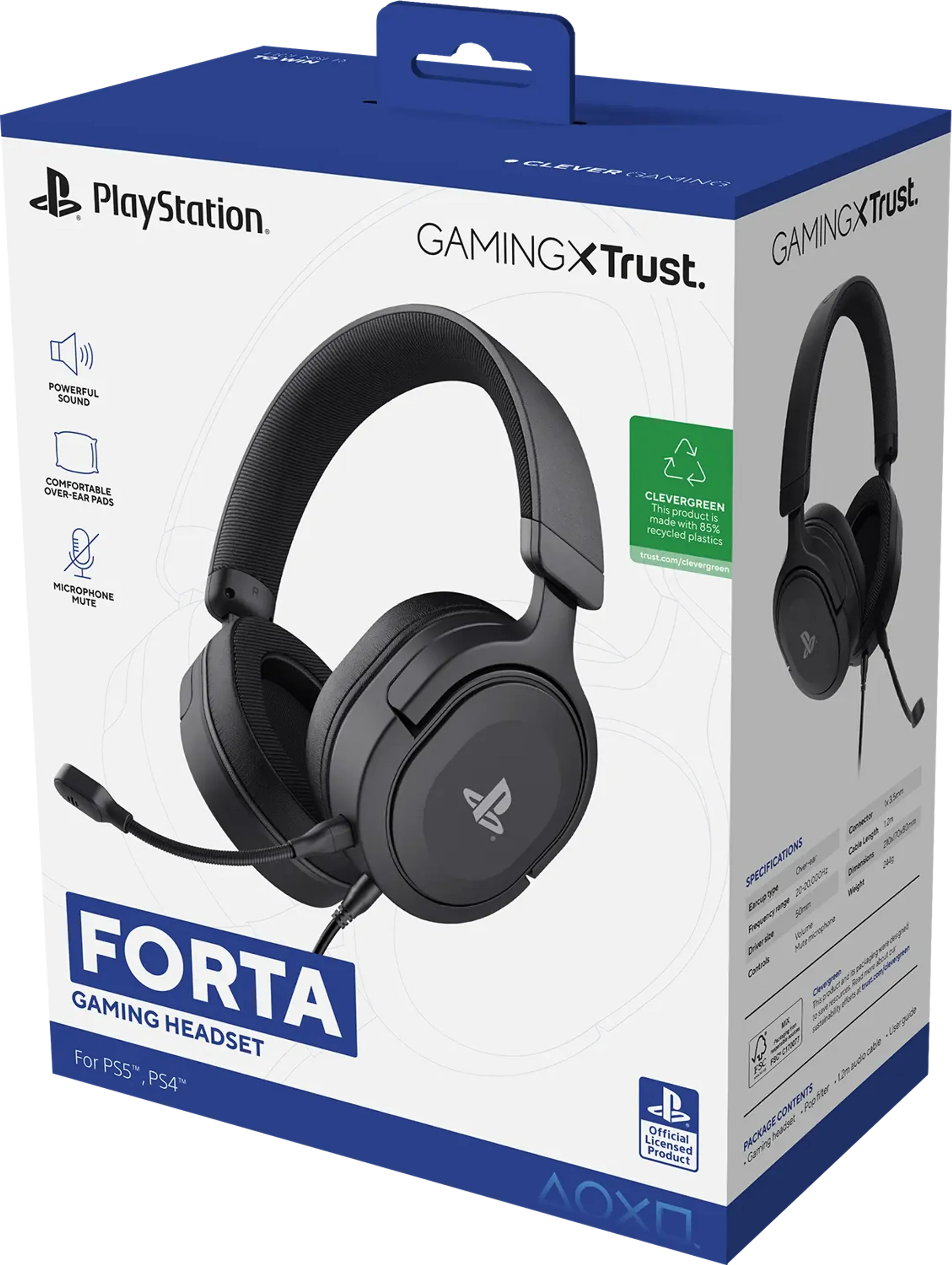Trust GXT 498 FORTA casque gaming pour PS5™ - Noir image