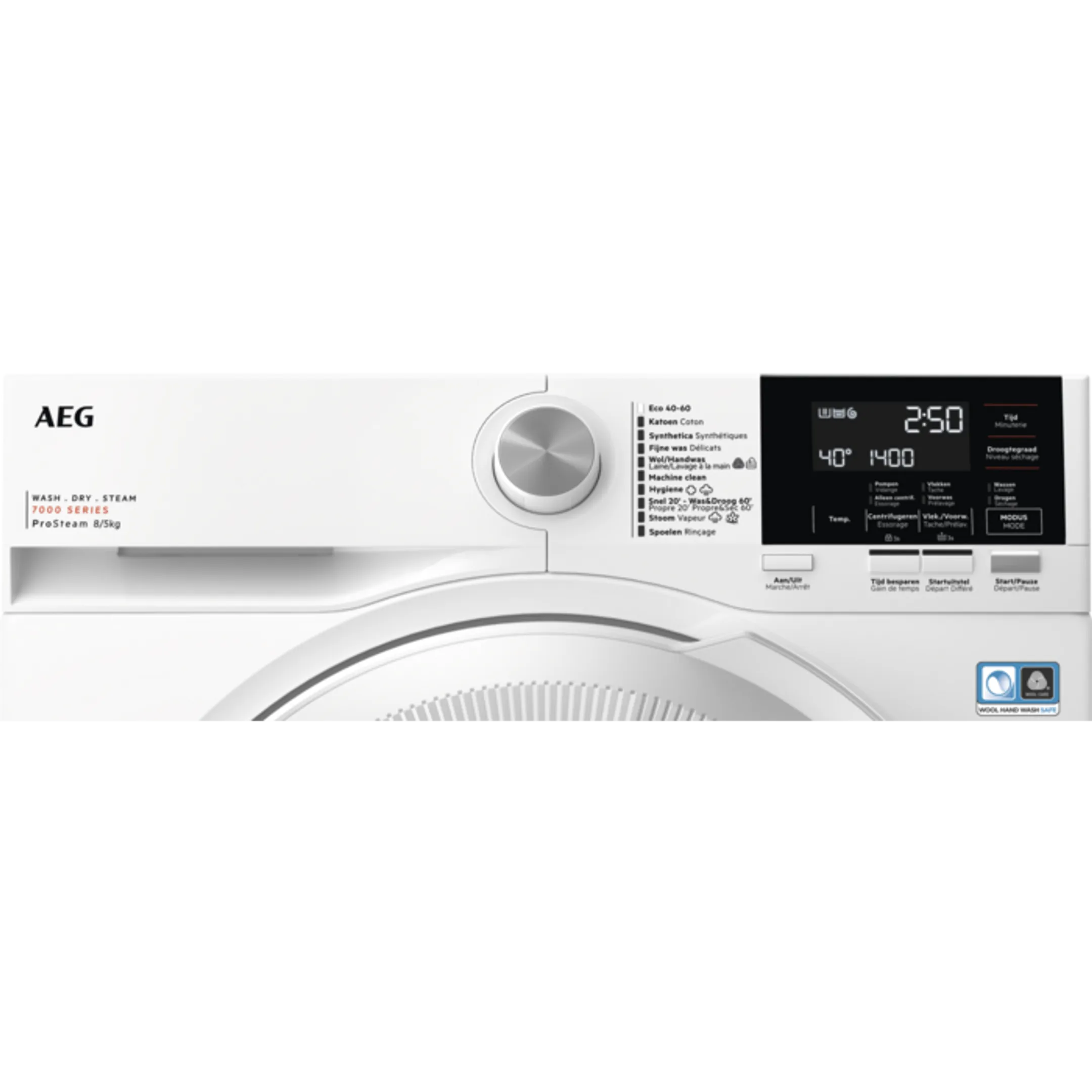 AEG Was-droogcombinatie LWR73R842 DUALSENSE image