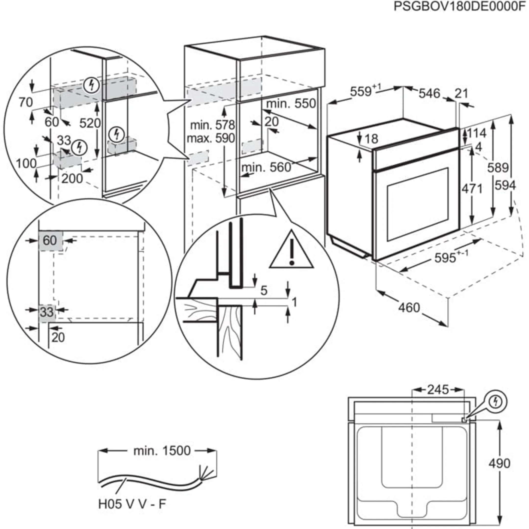 AEG Inbouw oven BPE535160B SurroundCook® image