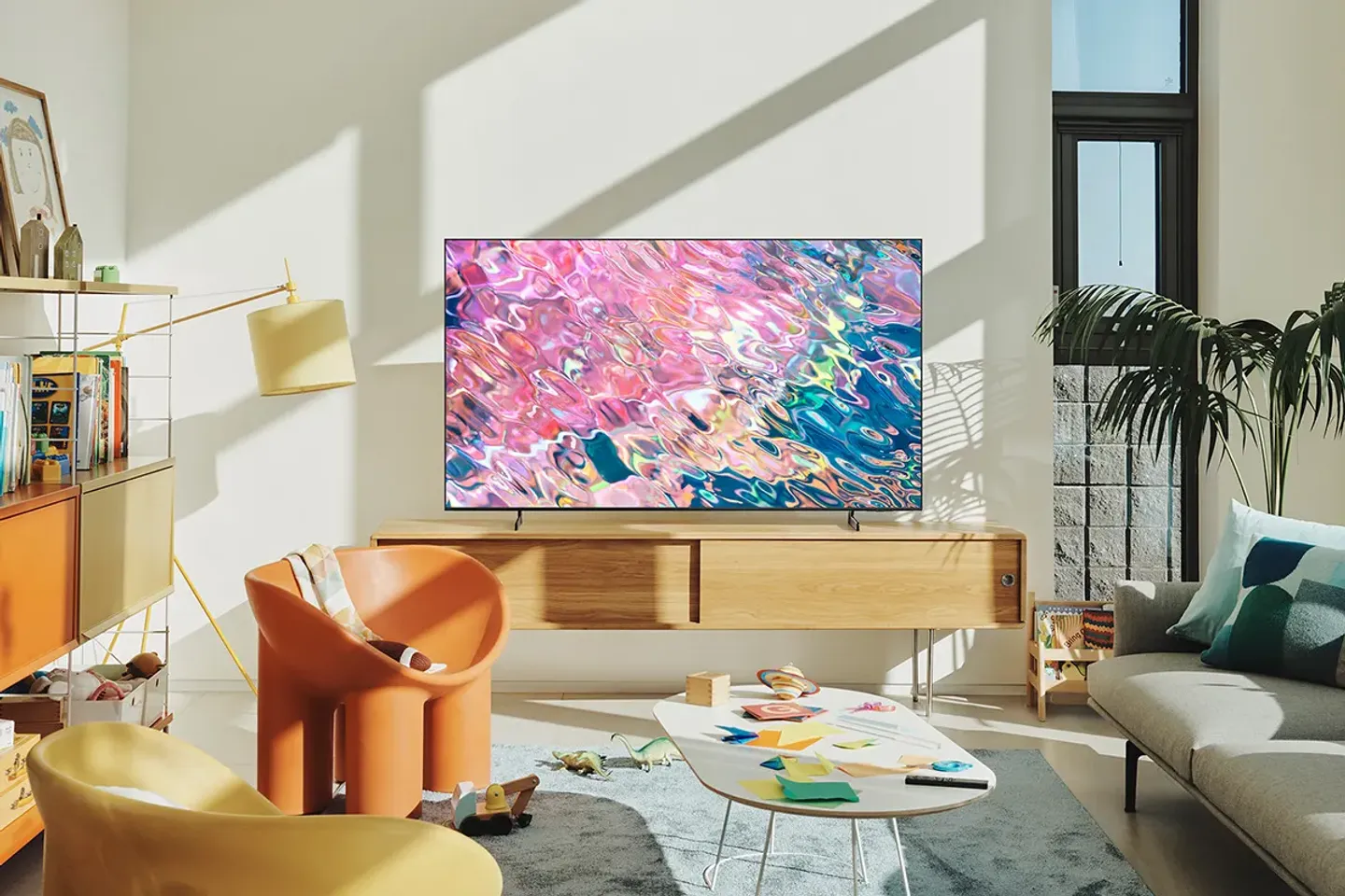 Samsung QLED 4K TV QE55Q60B (2022) 55 inch Bestel nu, in huis