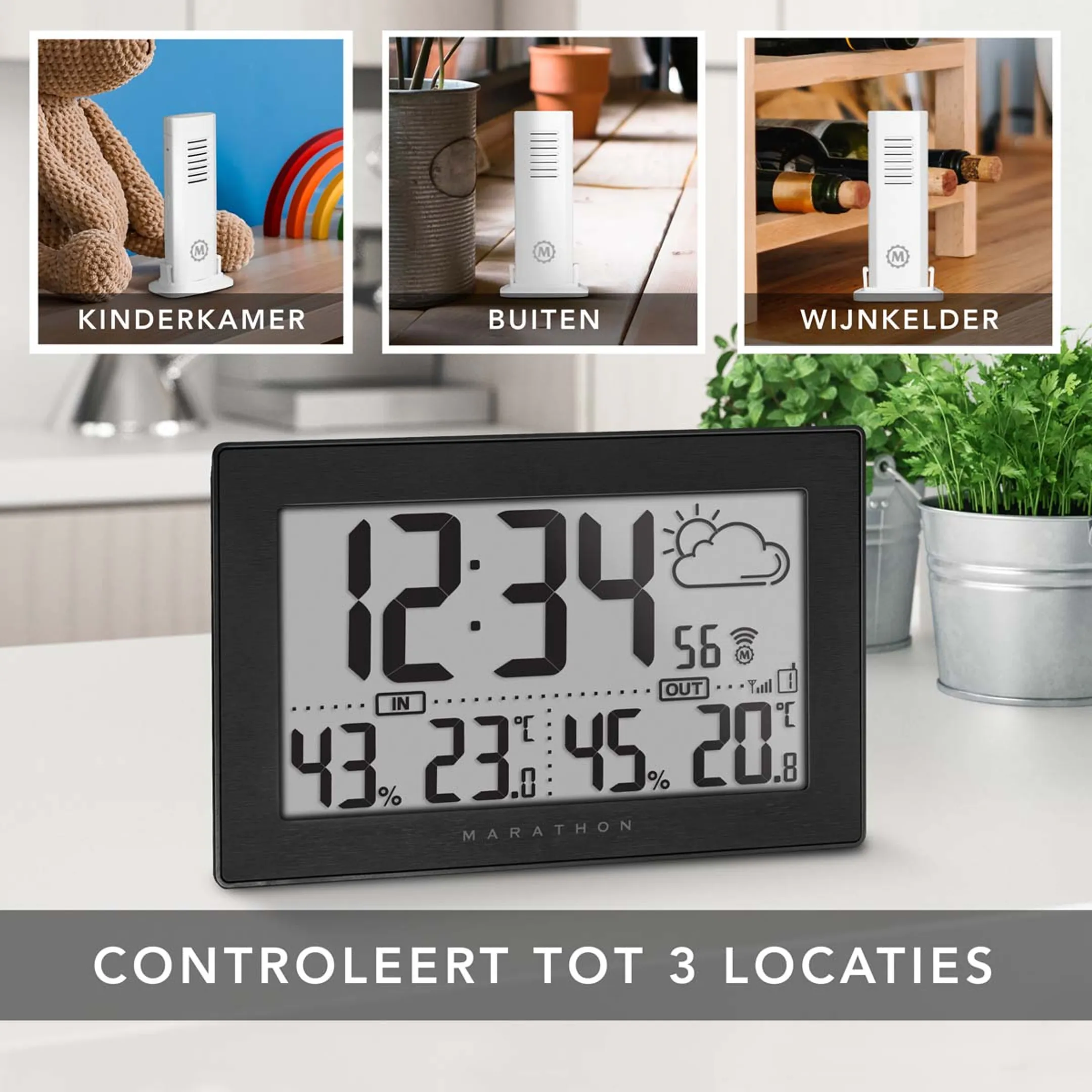 Marathon Panoramisch weerstation - 3 sensoren - Geneva image