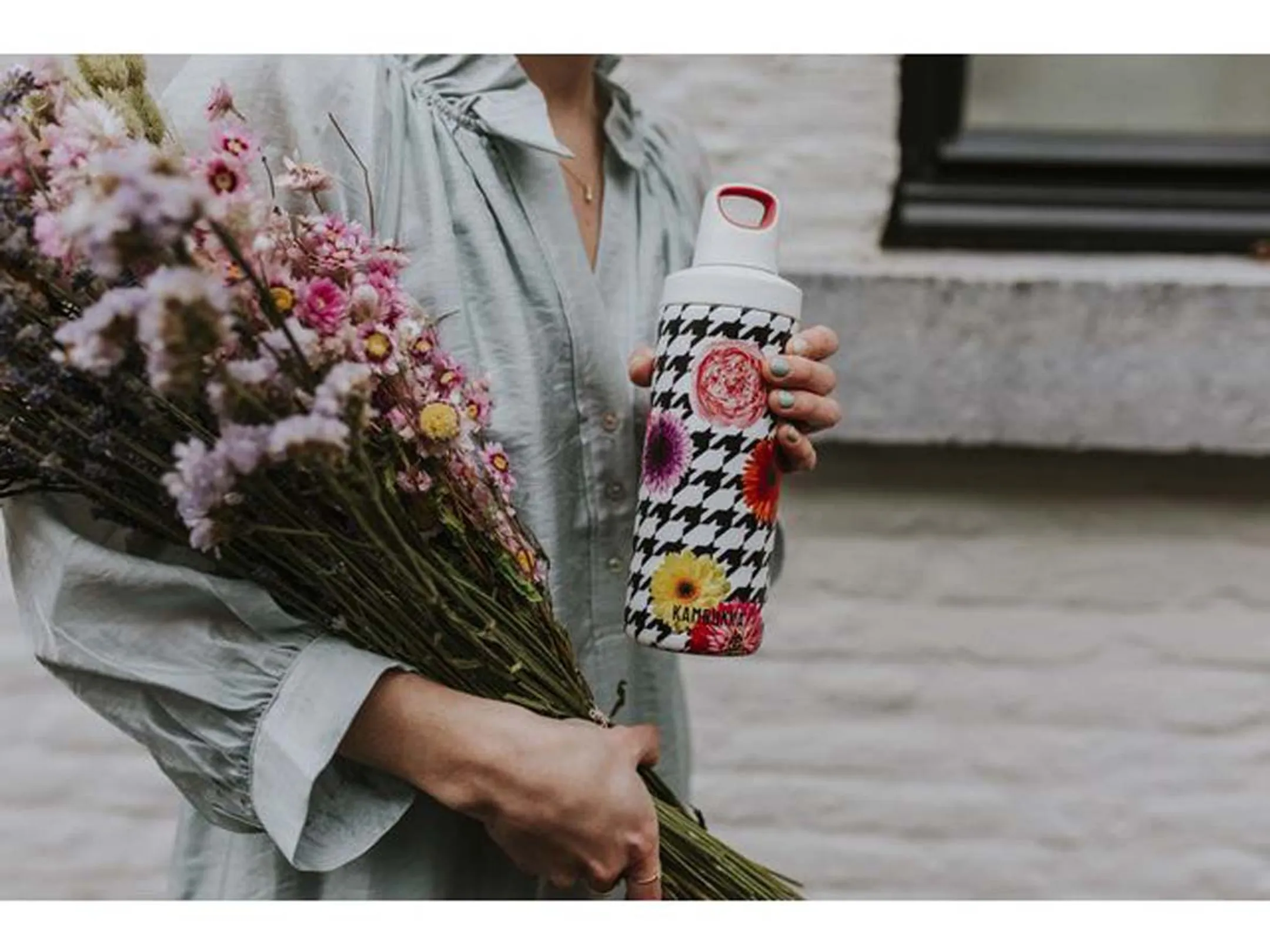 RENO INSULATED Bouteille isotherme reno insulated crazy 500ml - Floral Patchwork image