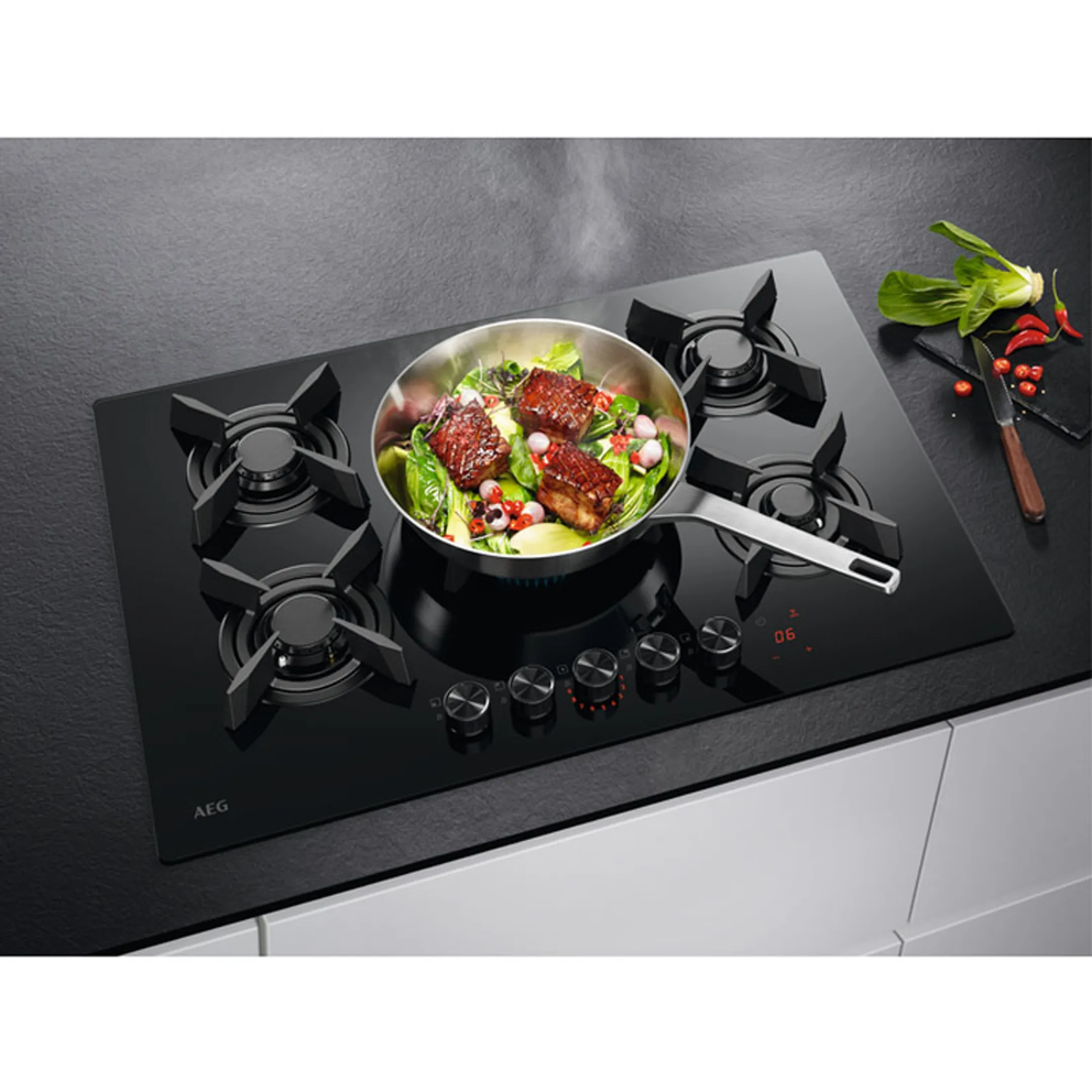 AEG Gaskookplaat HKB75453NB Hob2Hood image