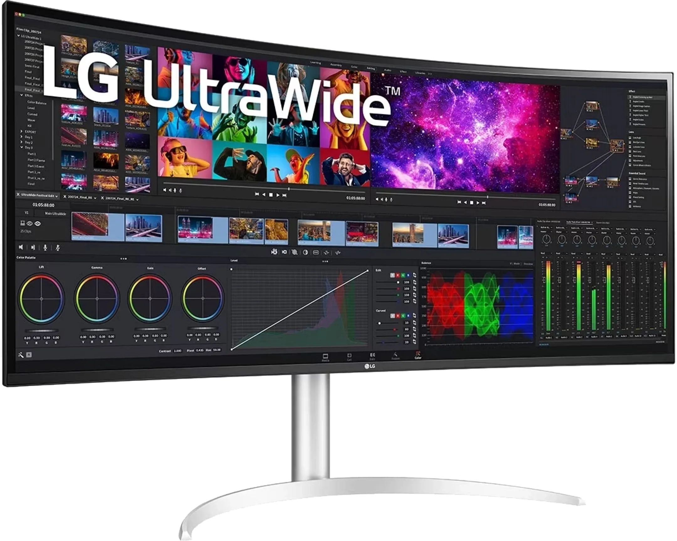 LG UltraWide Curved 5K2K Moniteur 40WP95CP-W image