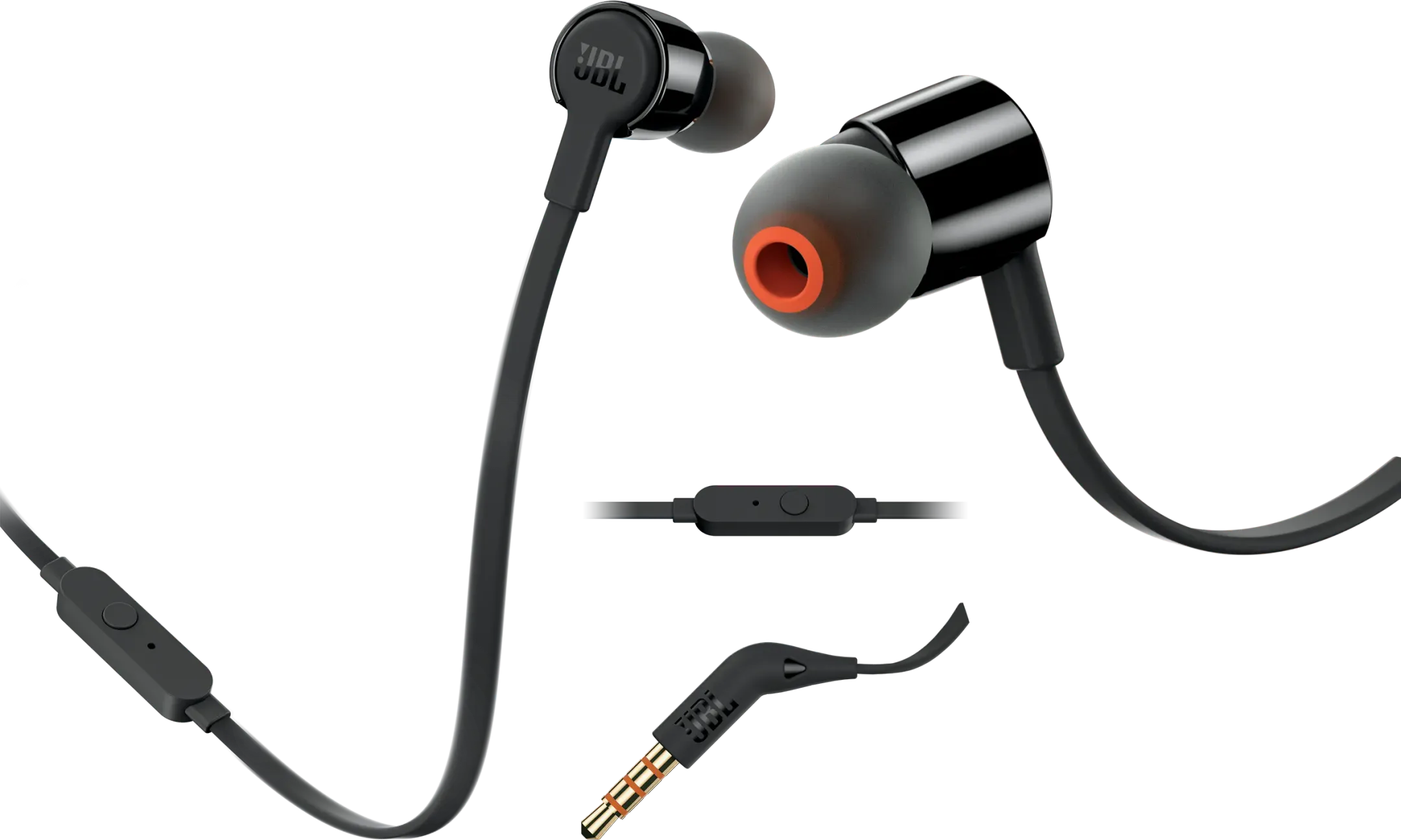 Tune 210 in-ear oortjes - Zwart