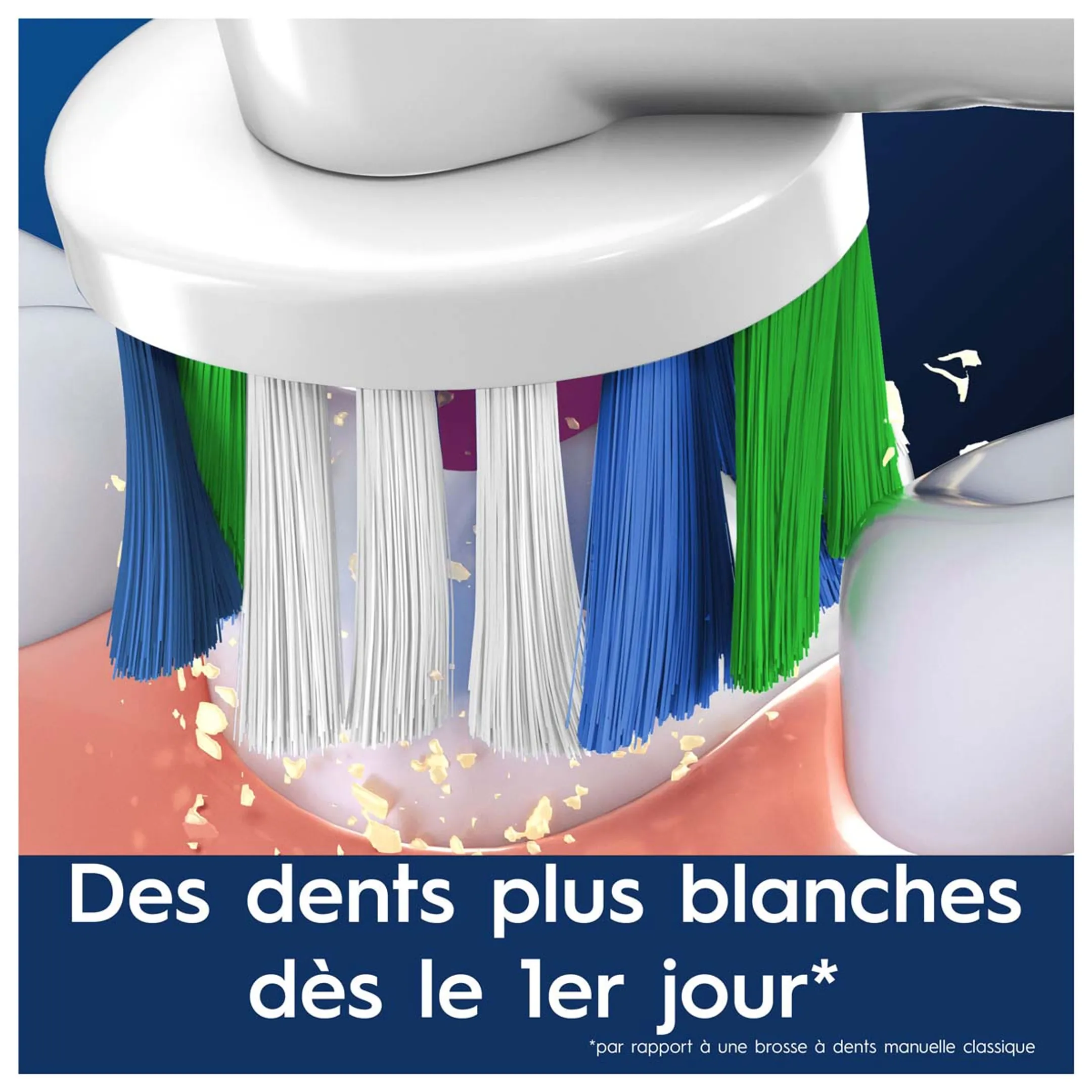 Oral-B Pro 3D White Brossettes Pour Brosse À Dents, 3 Unités image