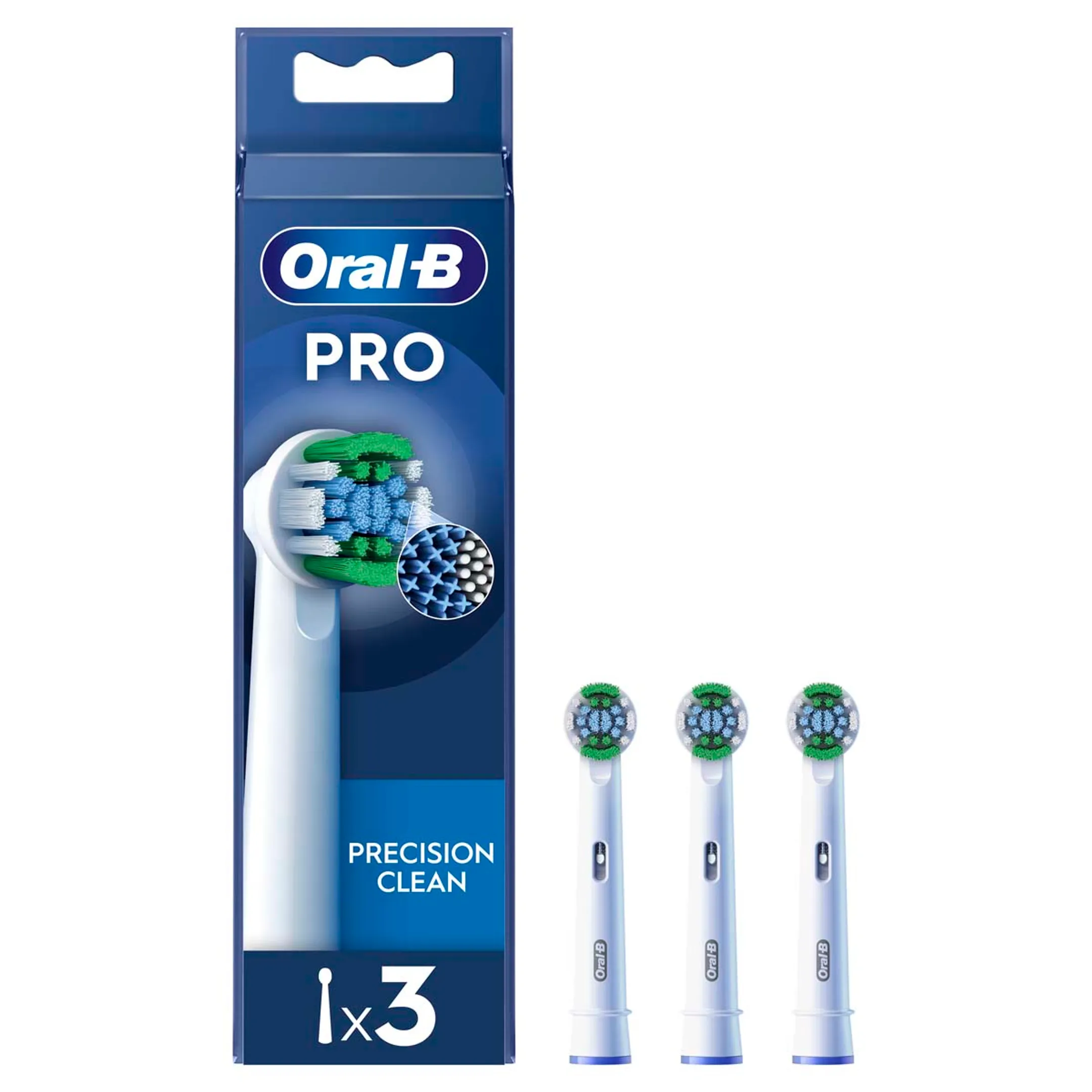 Pro Precision Clean Opzetborstels, 3 Stuks