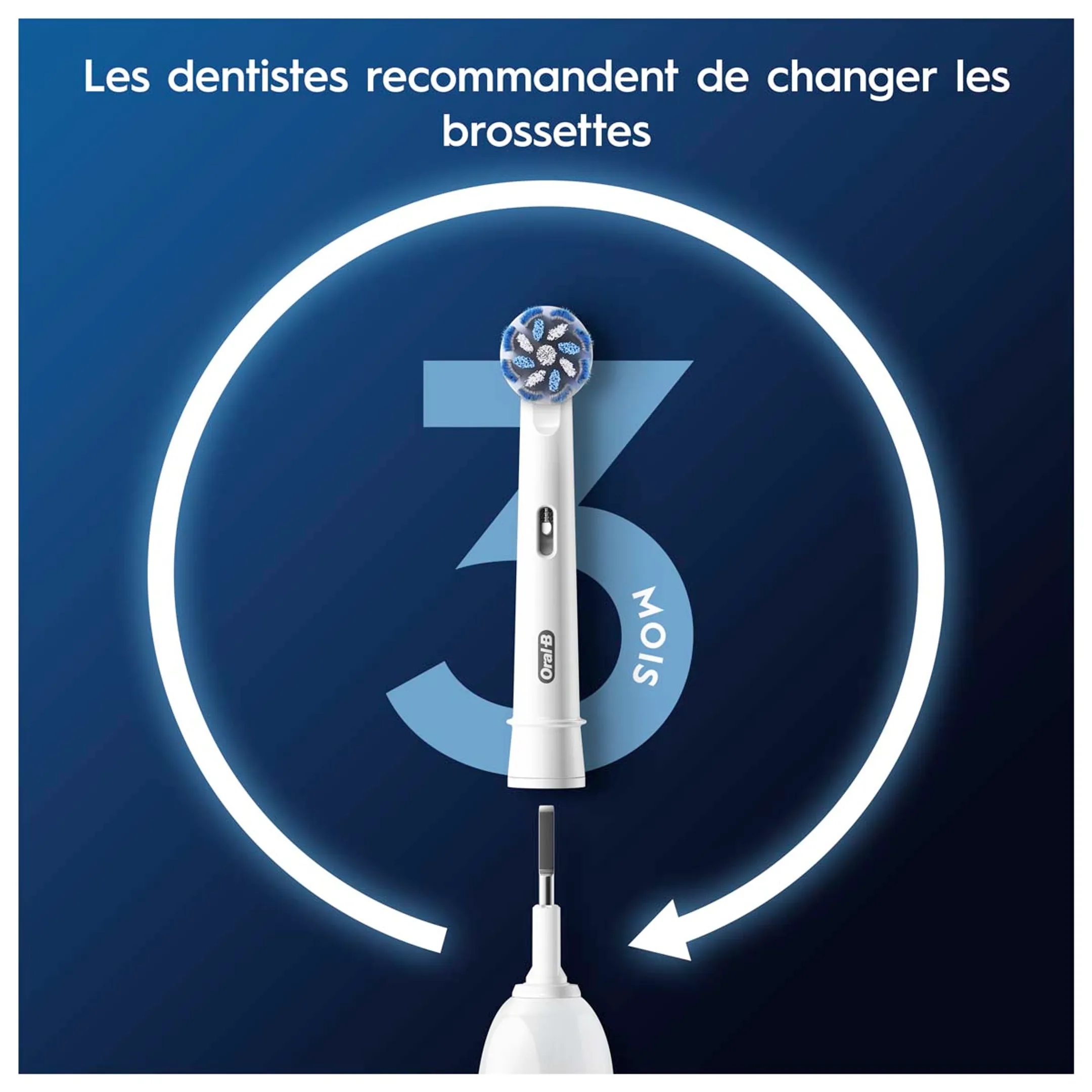 Oral-B Pro Sensitive Clean Brossettes Pour Brosse À Dents, 3 Unités image