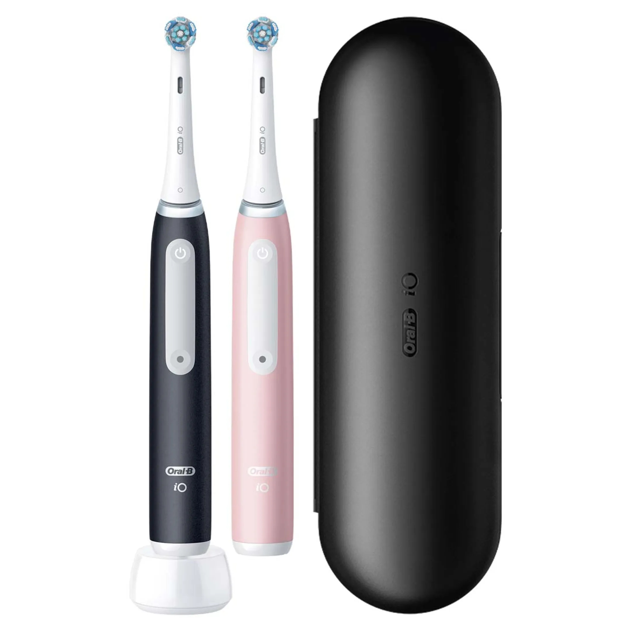 Brosses À Dents Électriques iO3 Duo Noir/Rose + Étui de voyage