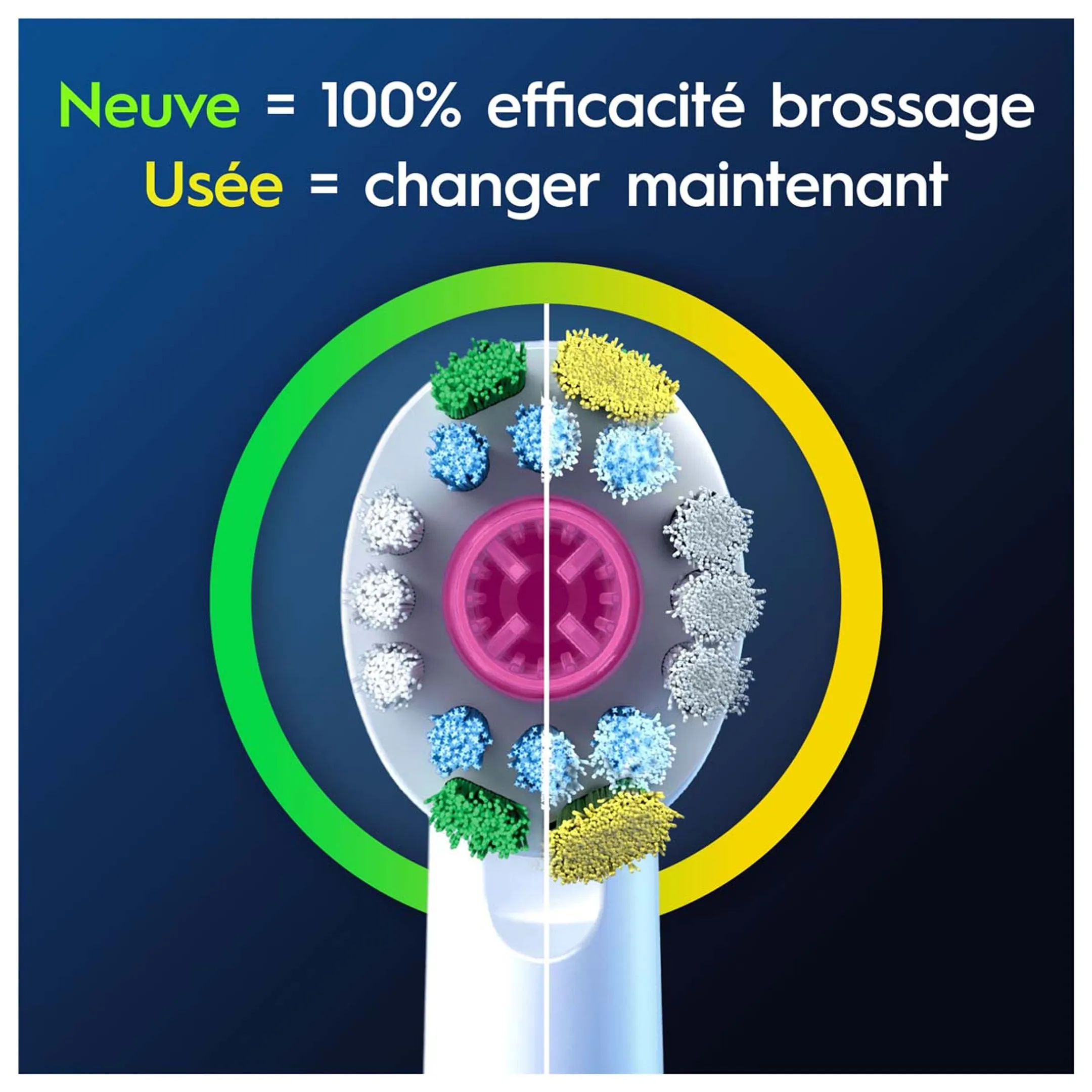 Oral-B Pro 3D White Brossettes Pour Brosse À Dents, 3 Unités image