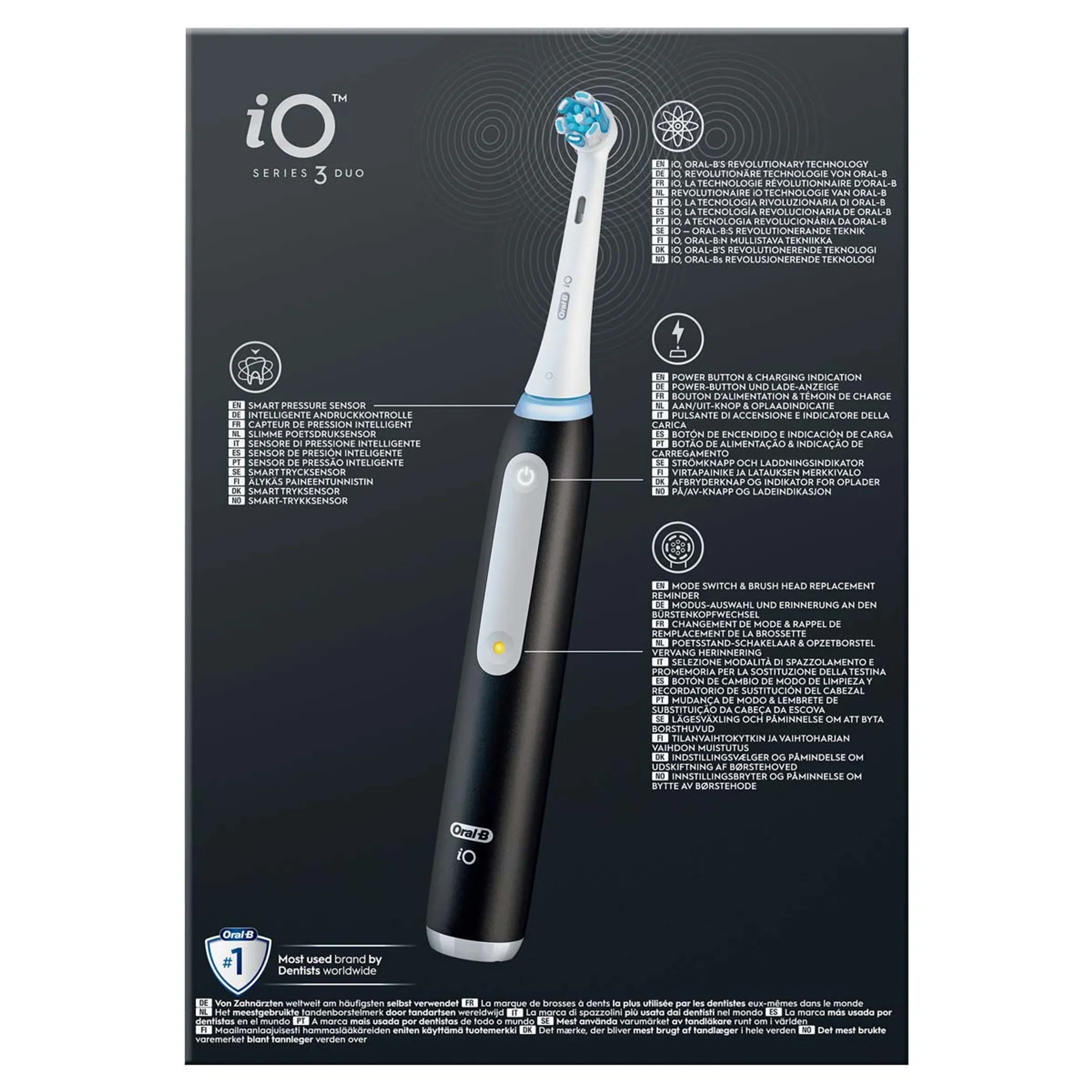 Oral-B Elektrische Tandenborstels iO3 Duo Zwart/Roze + Reisetui image