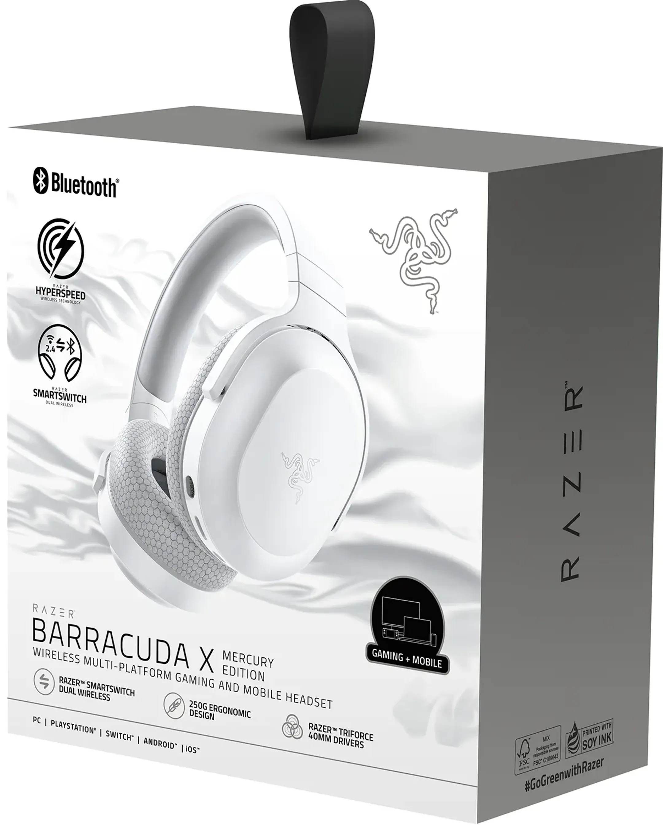 Razer Casque gaming sans fil Barracuda X - Blanc image
