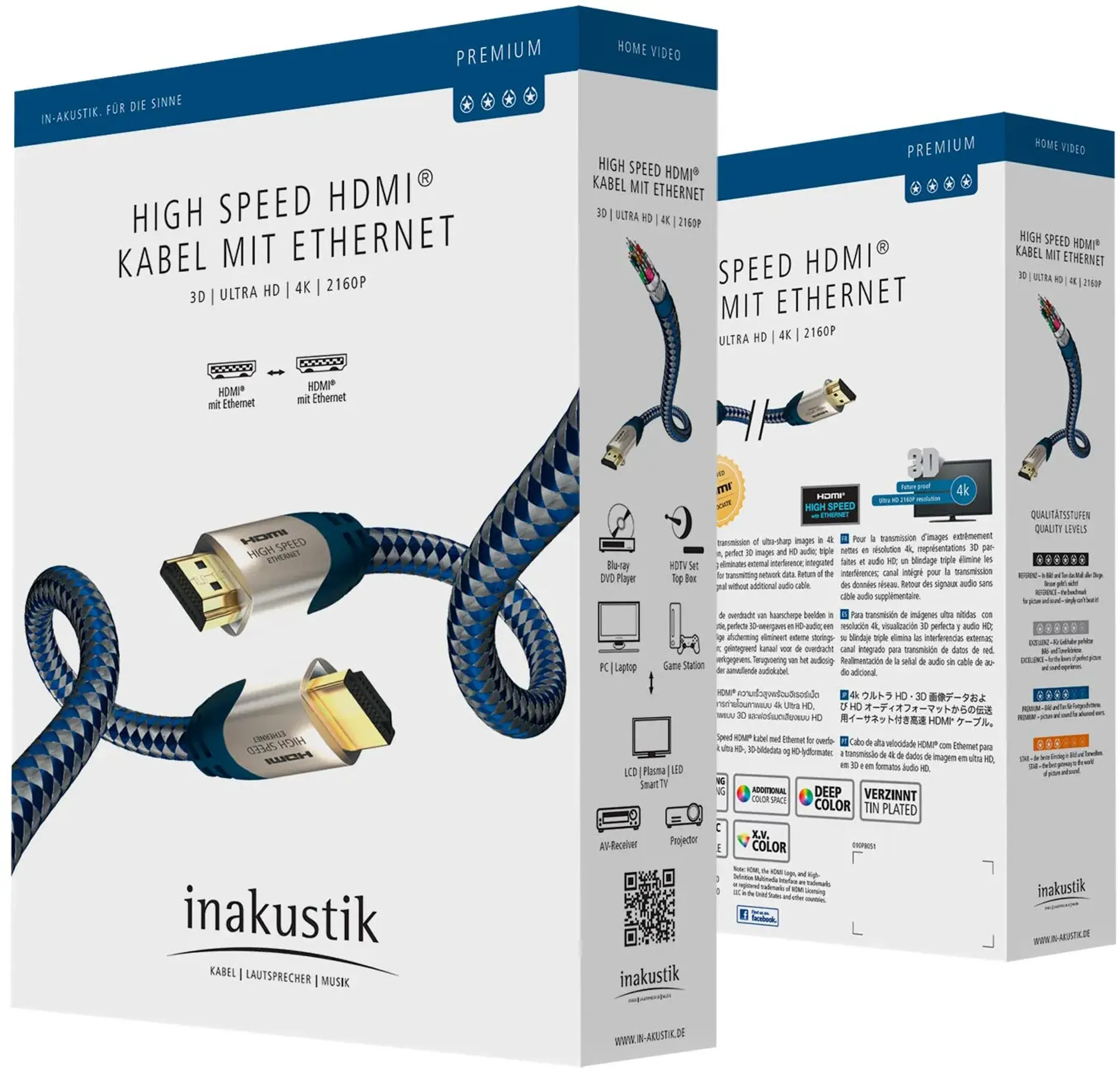 In-Akustik Câble HDMI 2.0 High Speed avec ethernet - 3 m. image