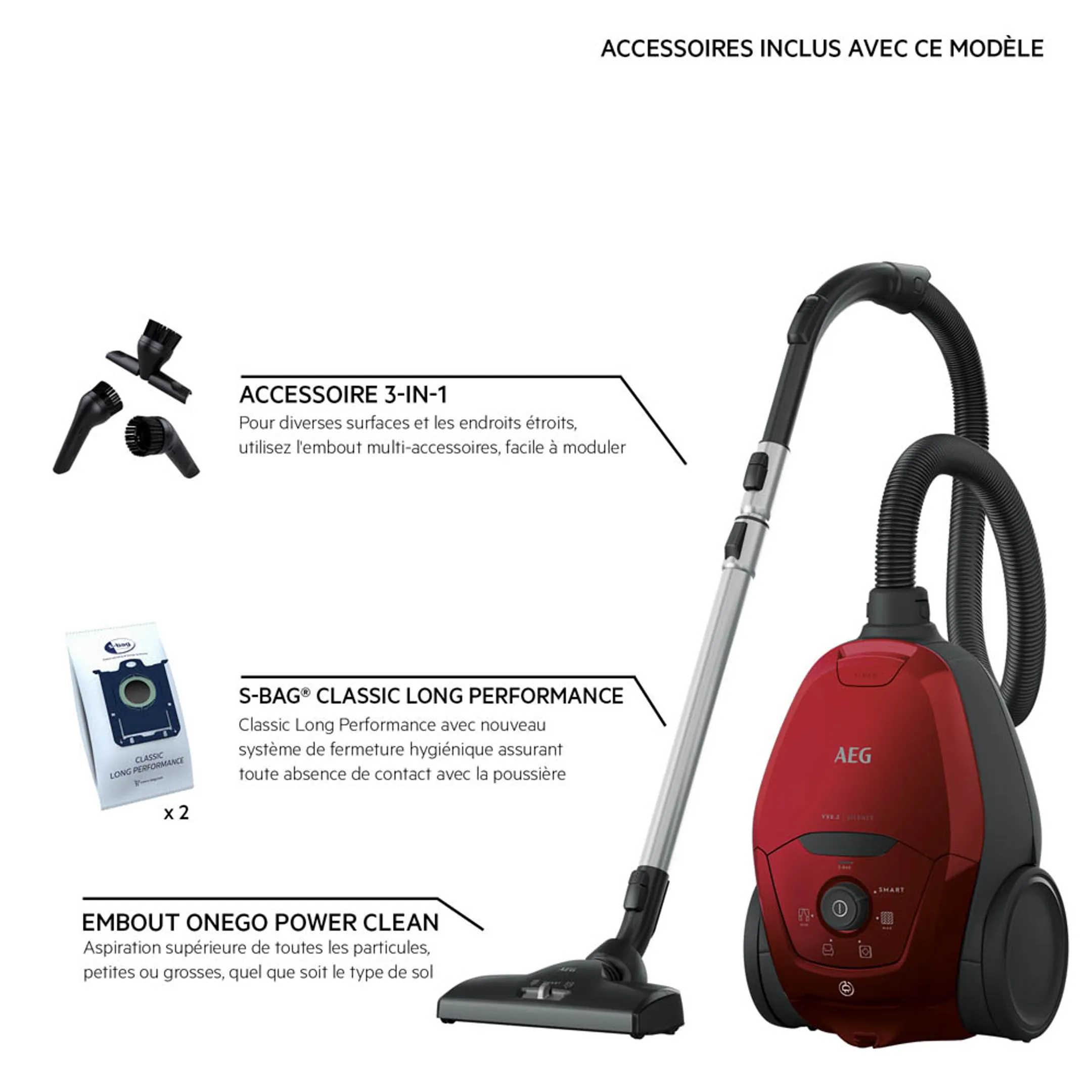 AEG Aspirateur avec sac VX82-1-2CR image