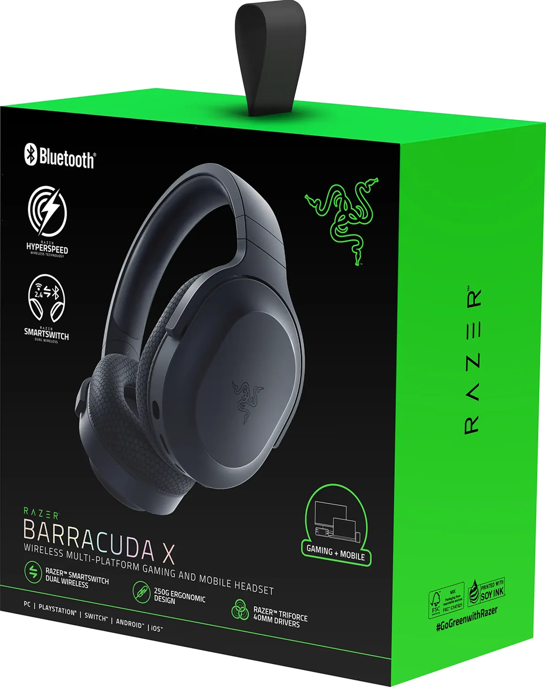 Razer Casque gaming sans fil Barracuda X - Noir image