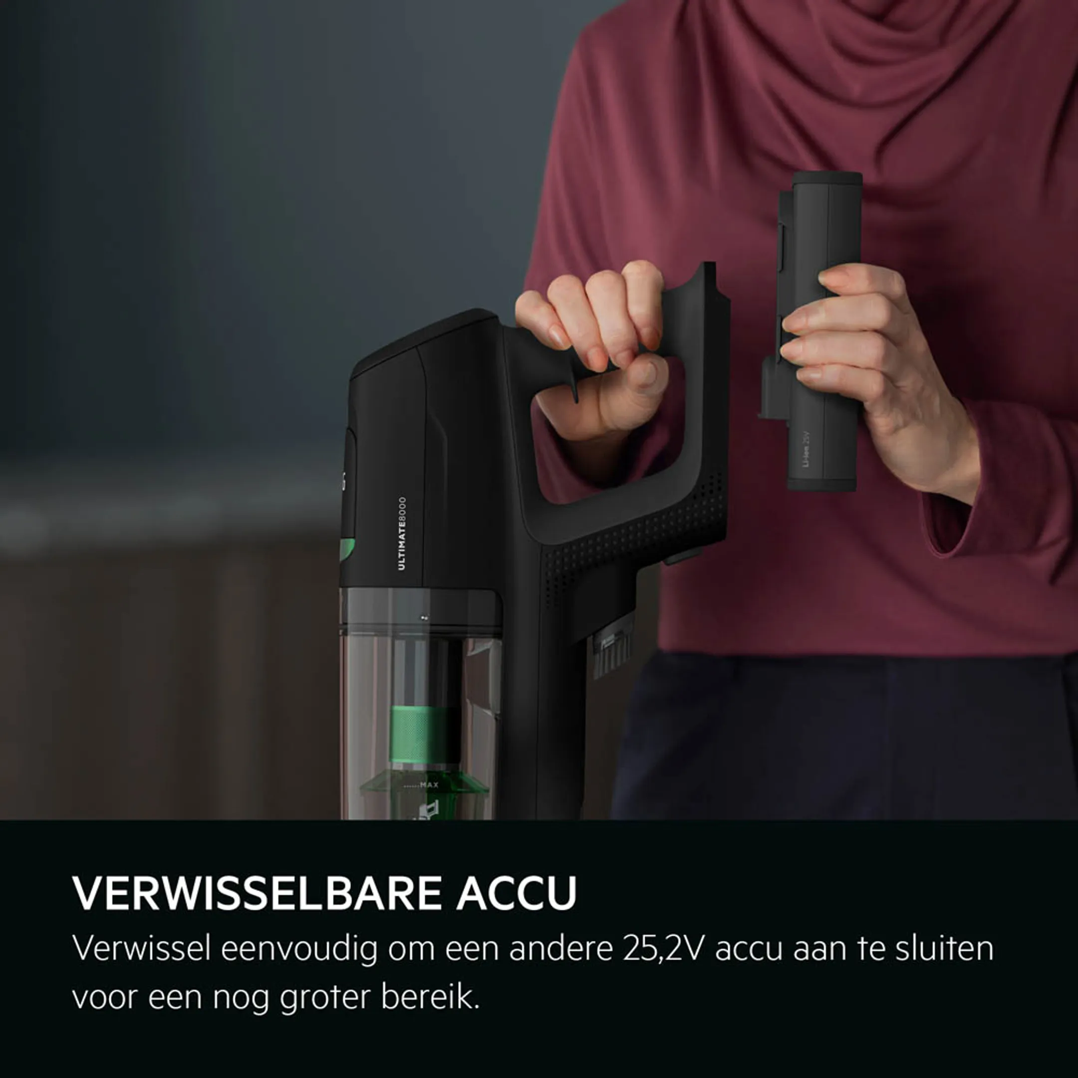 AEG Steelstofzuiger ULTIMATE 8000 AP81P25GRN image