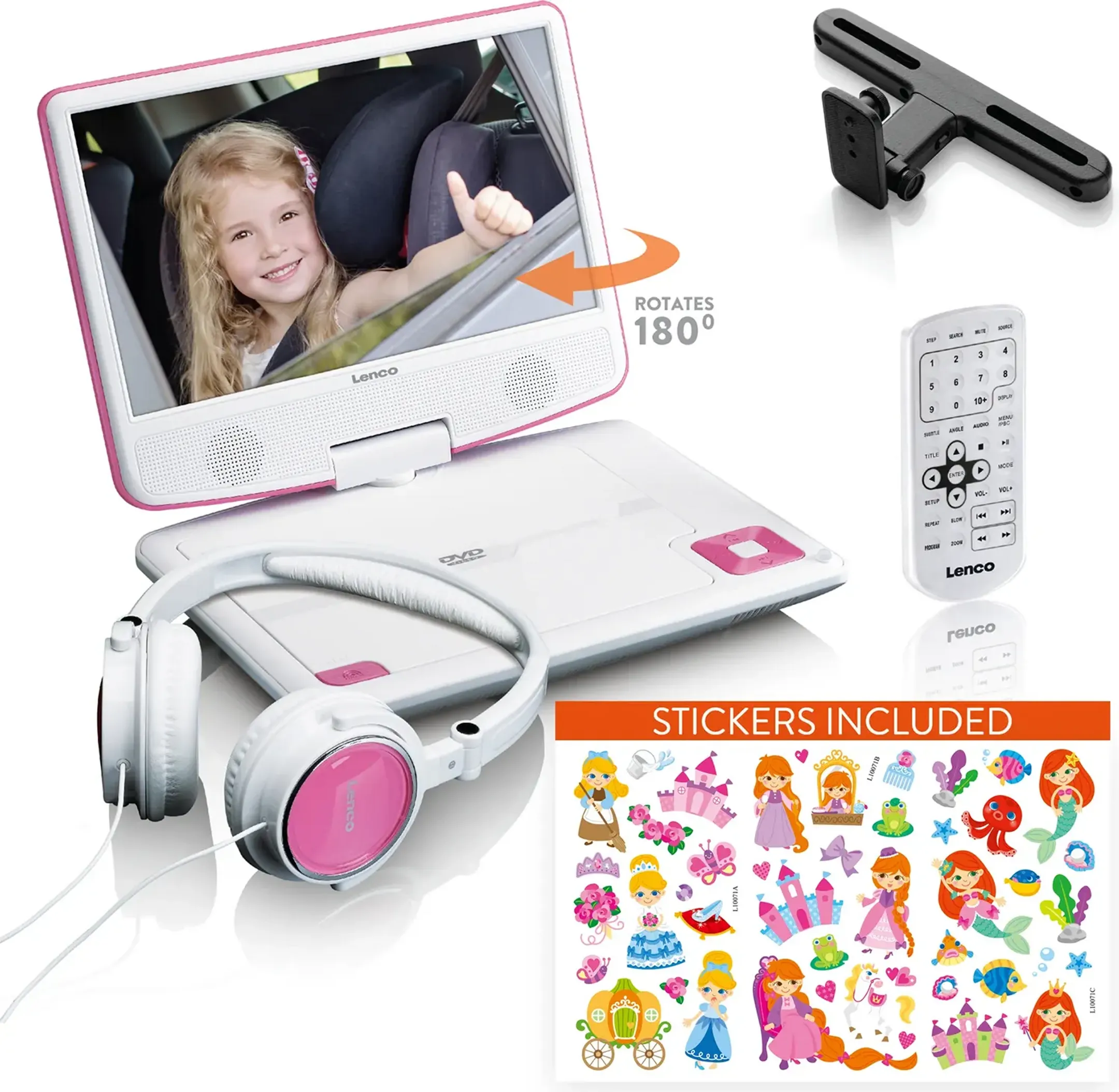 Draagbare DVD-speler - DVP-920PK - 9 inch - Roze