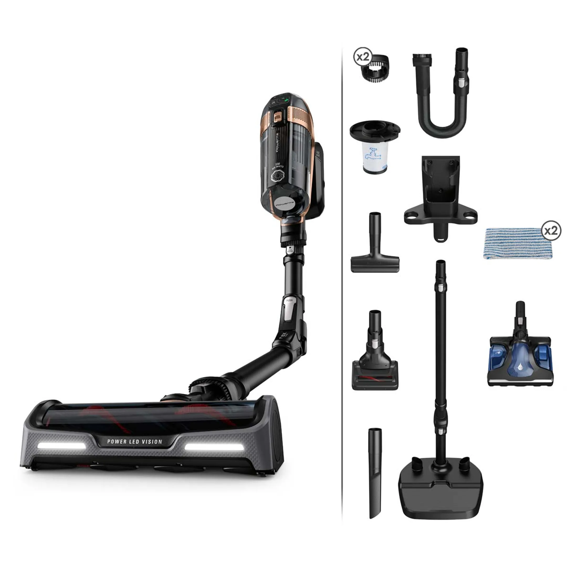 Aspirateur balai RH99G1WO X-Force Flex 15.60