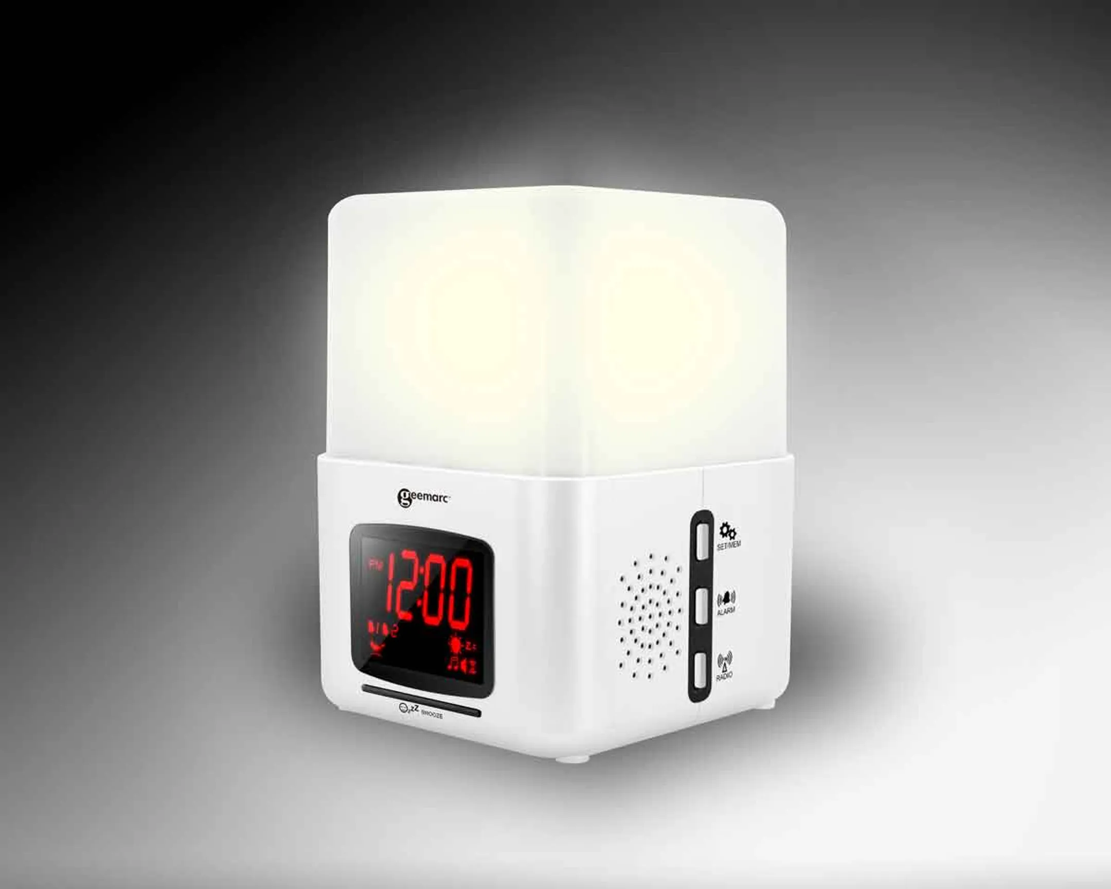 Geemarc Réveil wake up light - Wake 'n Shake Light - Blanc image