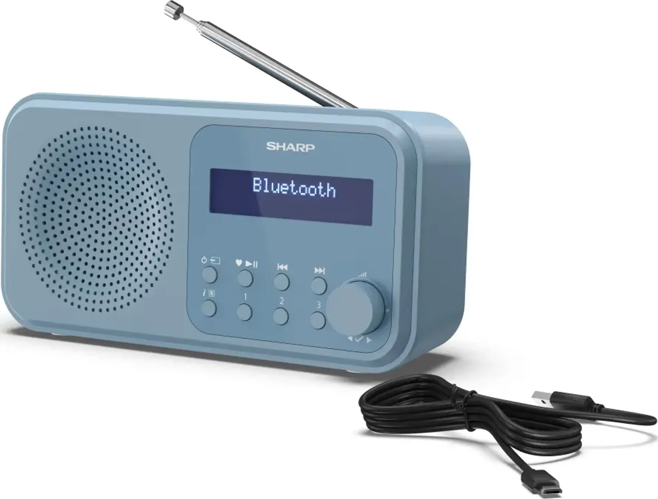 Sharp Radio DAB+ portable - Tokyo - DR-P420 - Bleu image