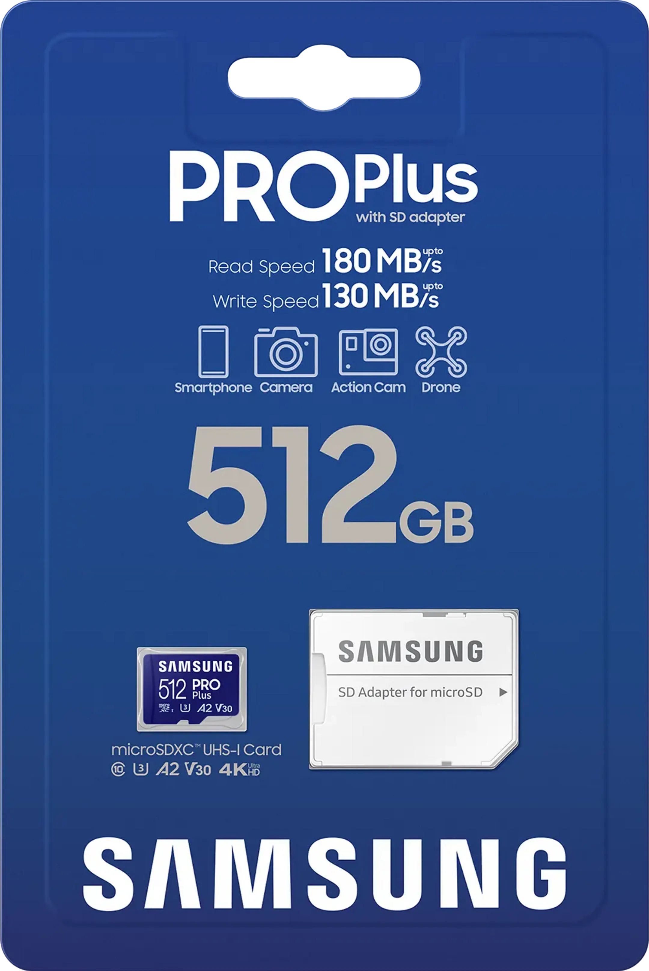 Samsung Carte micro SDXC PRO Plus - 512 Go image