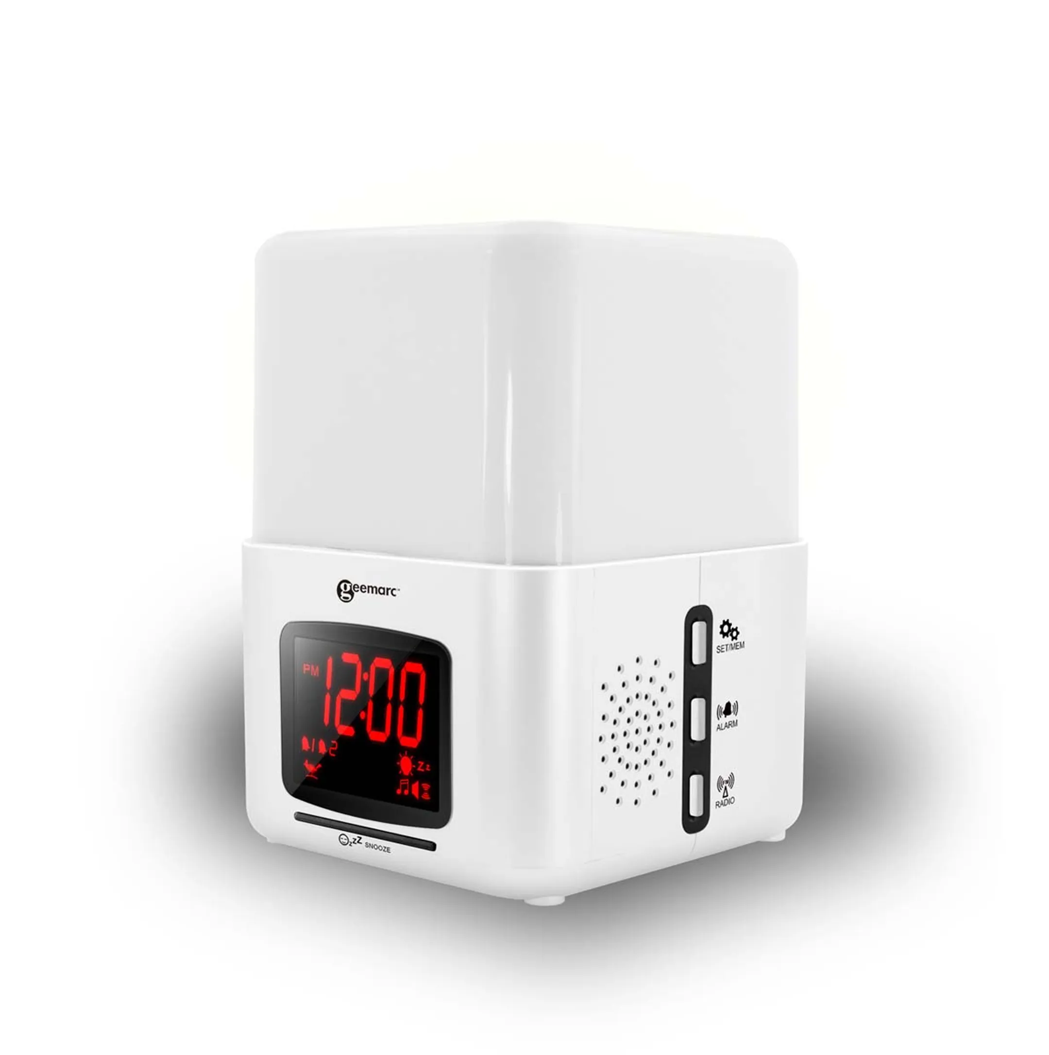 Geemarc Réveil wake up light - Wake 'n Shake Light - Blanc image