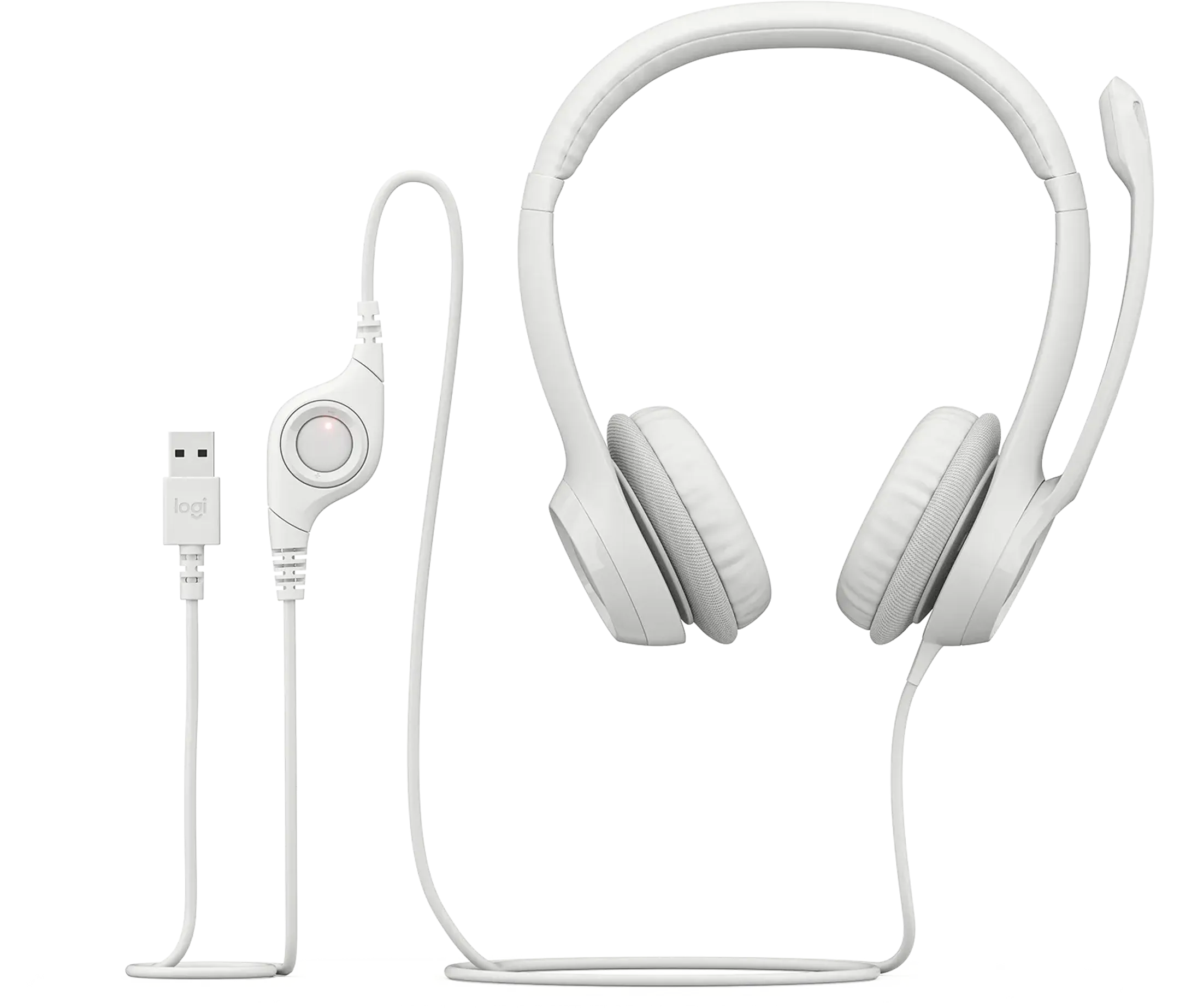 Logitech Casque USB H390 - Blanc image