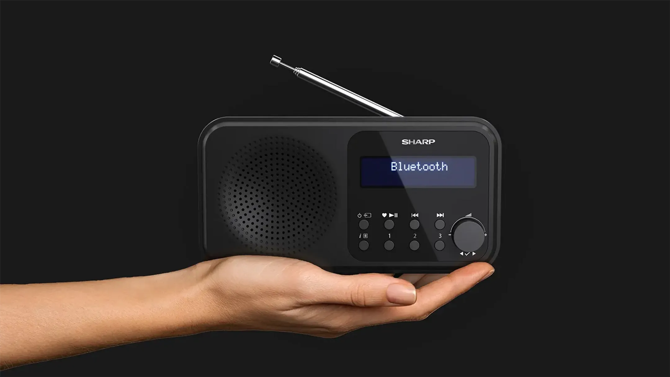 Sharp Radio DAB+ portable - Tokyo - DR-P420 - Noir image