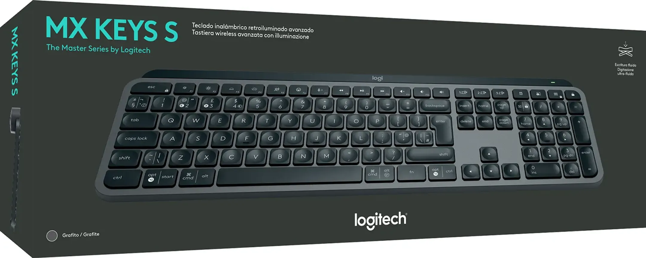 Logitech Clavier sans fil MX Keys S (Azerty BE) - Graphite image
