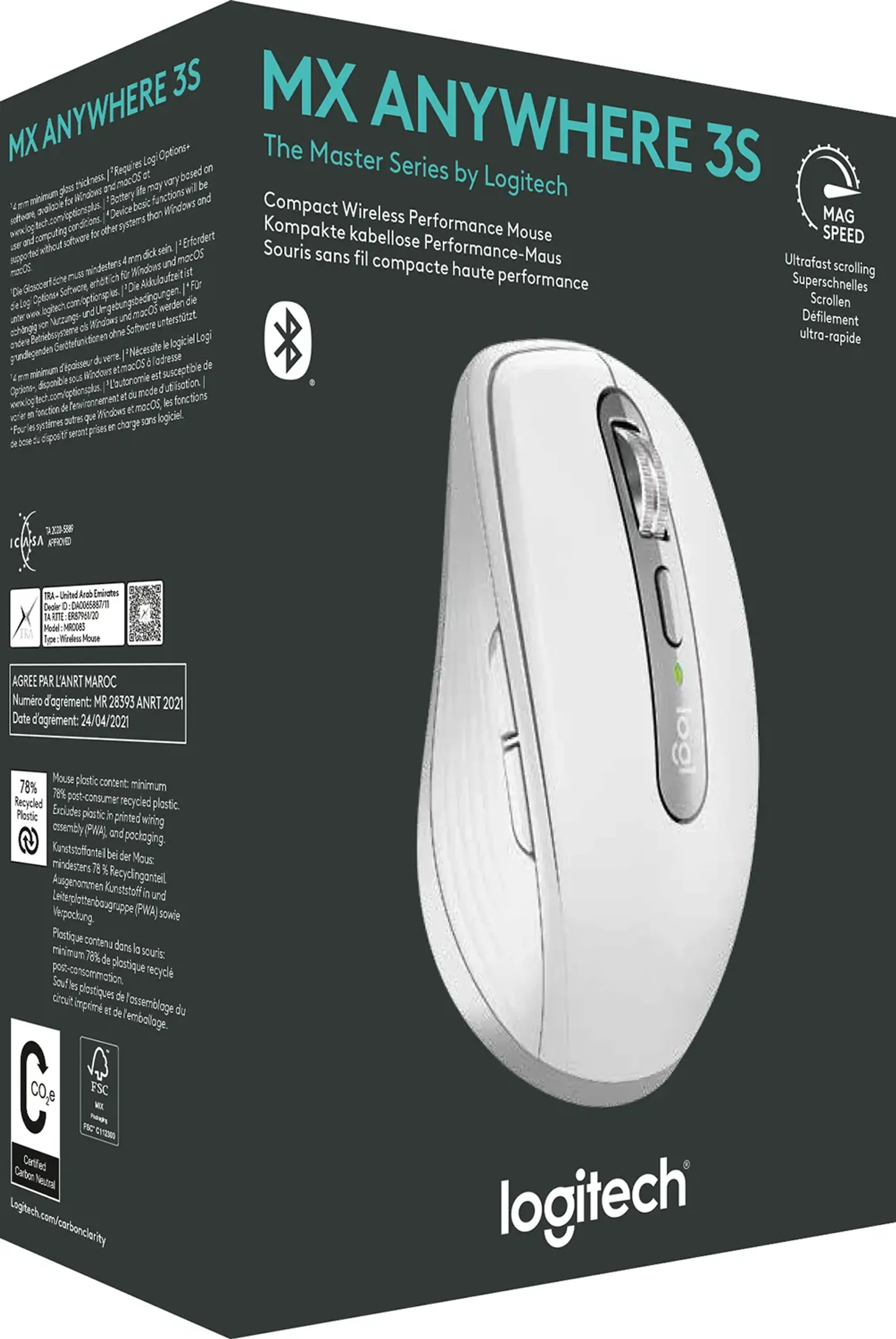 Logitech MX Anywhere 3S Bluetooth-muis - Wit image