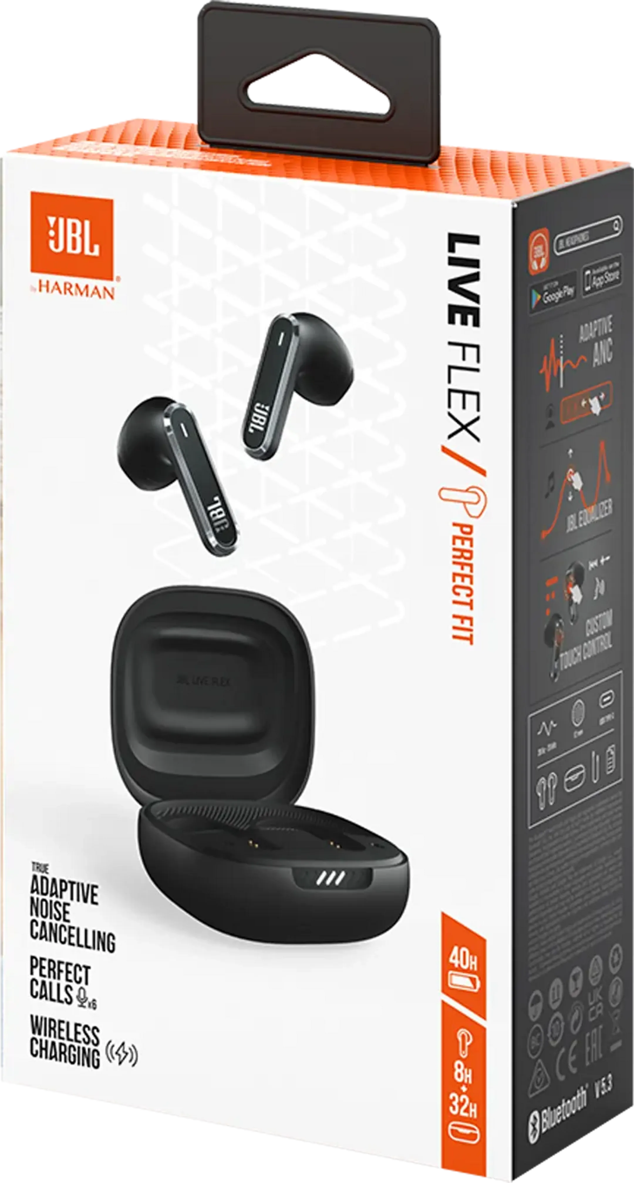 JBL Live Flex écouteurs sans fil avec Noise Cancelling - Noir image