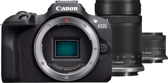 EOS R100 + RF-S 18-45 mm IS STM + RF-S 55-210 mm IS STM