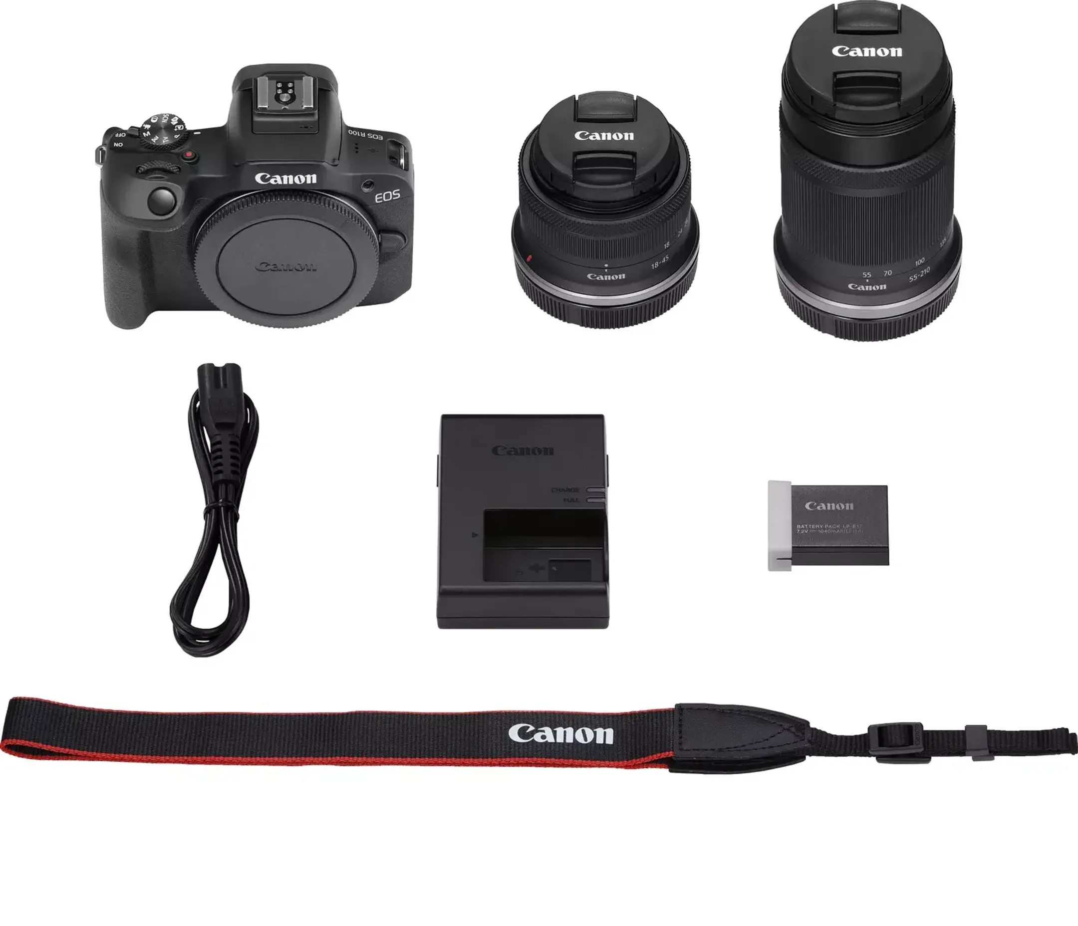 Canon EOS R100 + RF-S 18-45 mm IS STM + RF-S 55-210 mm IS STM image