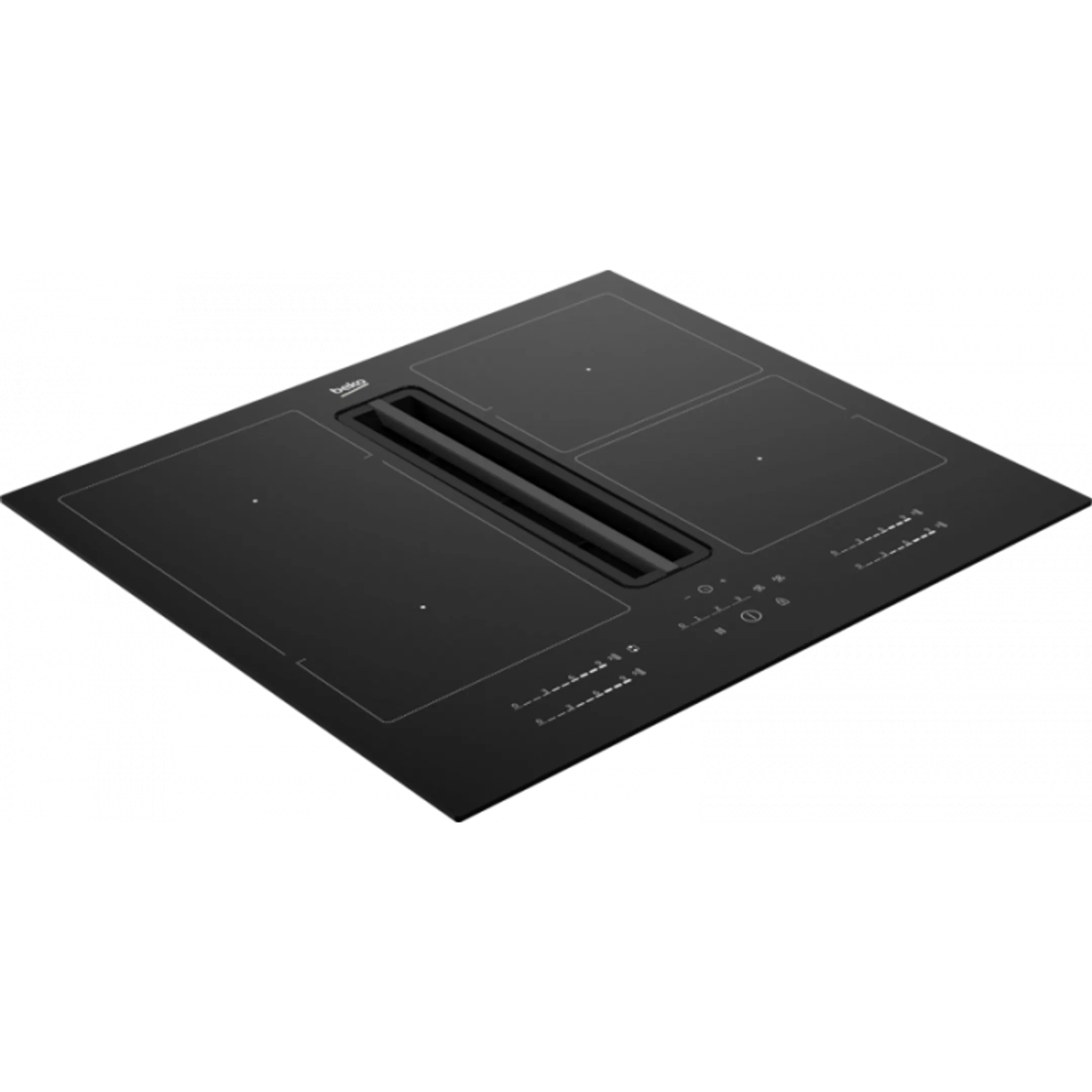Beko Taque avec hotte intégrée HIXI64700UF image