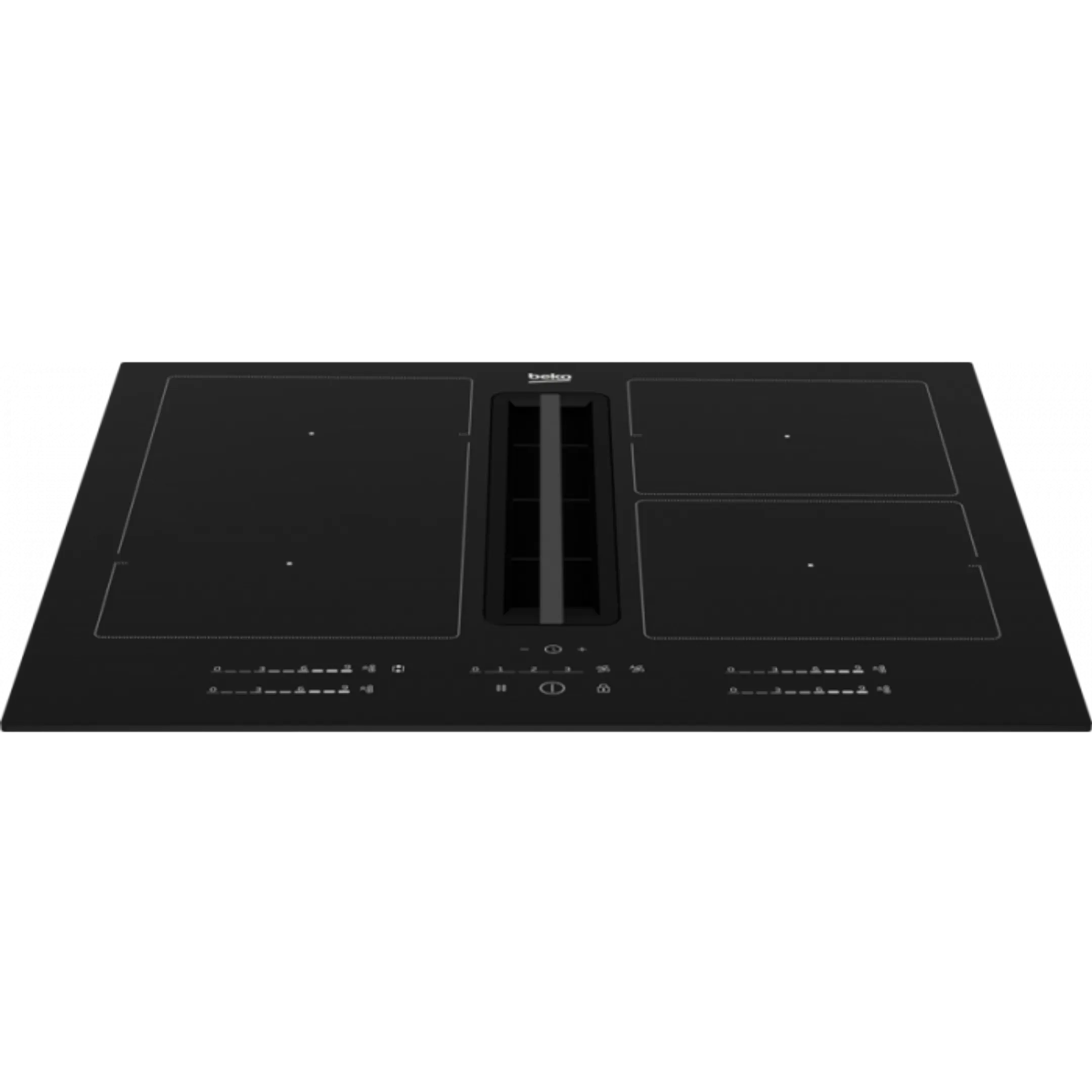 Beko Taque avec hotte intégrée HIXI64700UF image