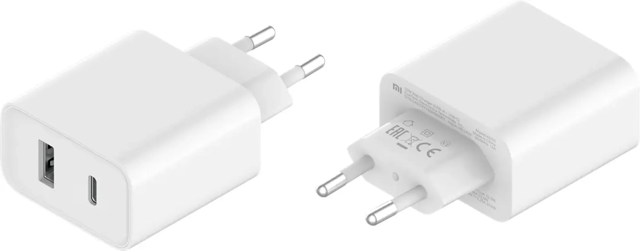 Chargeur secteur Mi USB C et USB A -  33 W