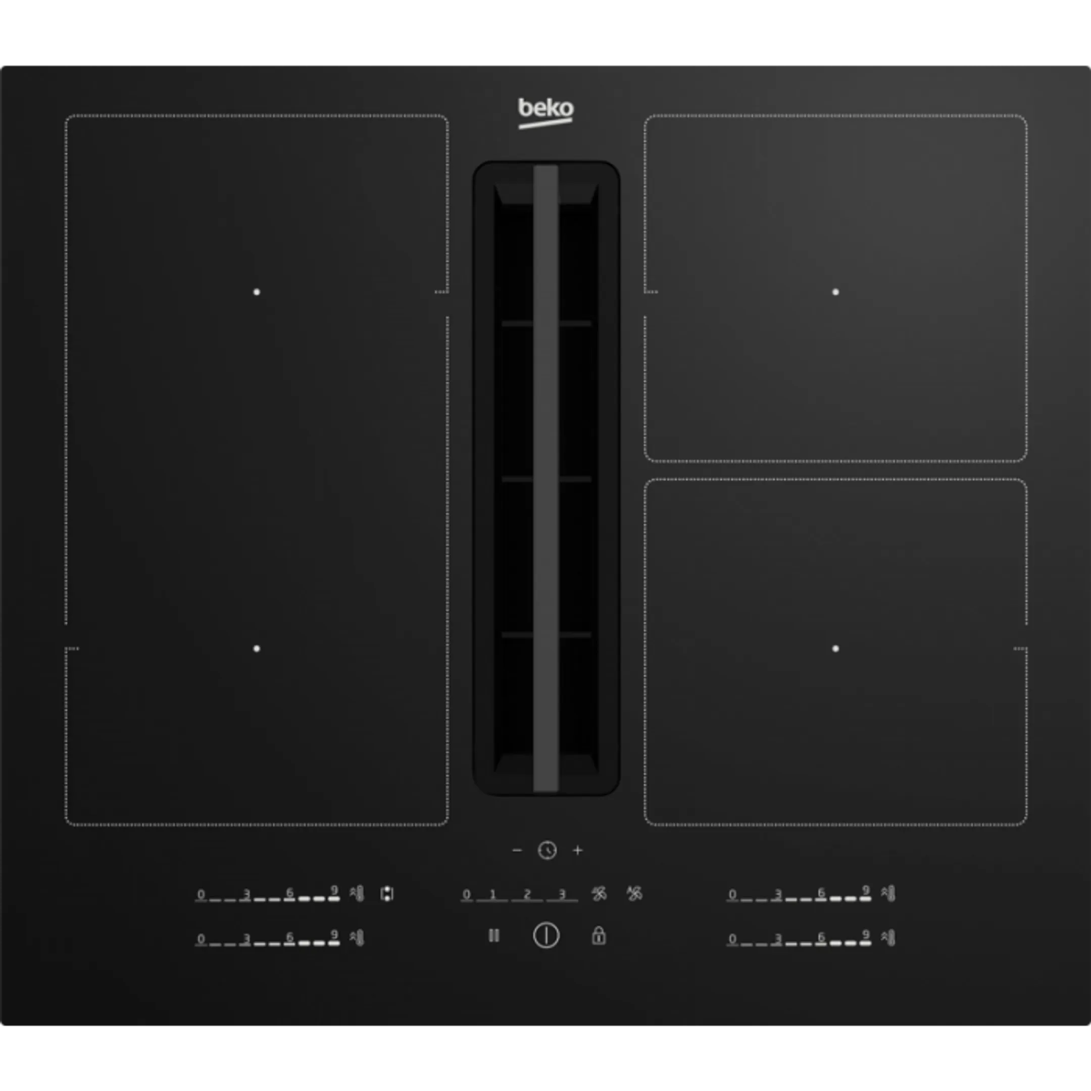 Beko Taque avec hotte intégrée HIXI64700UF image