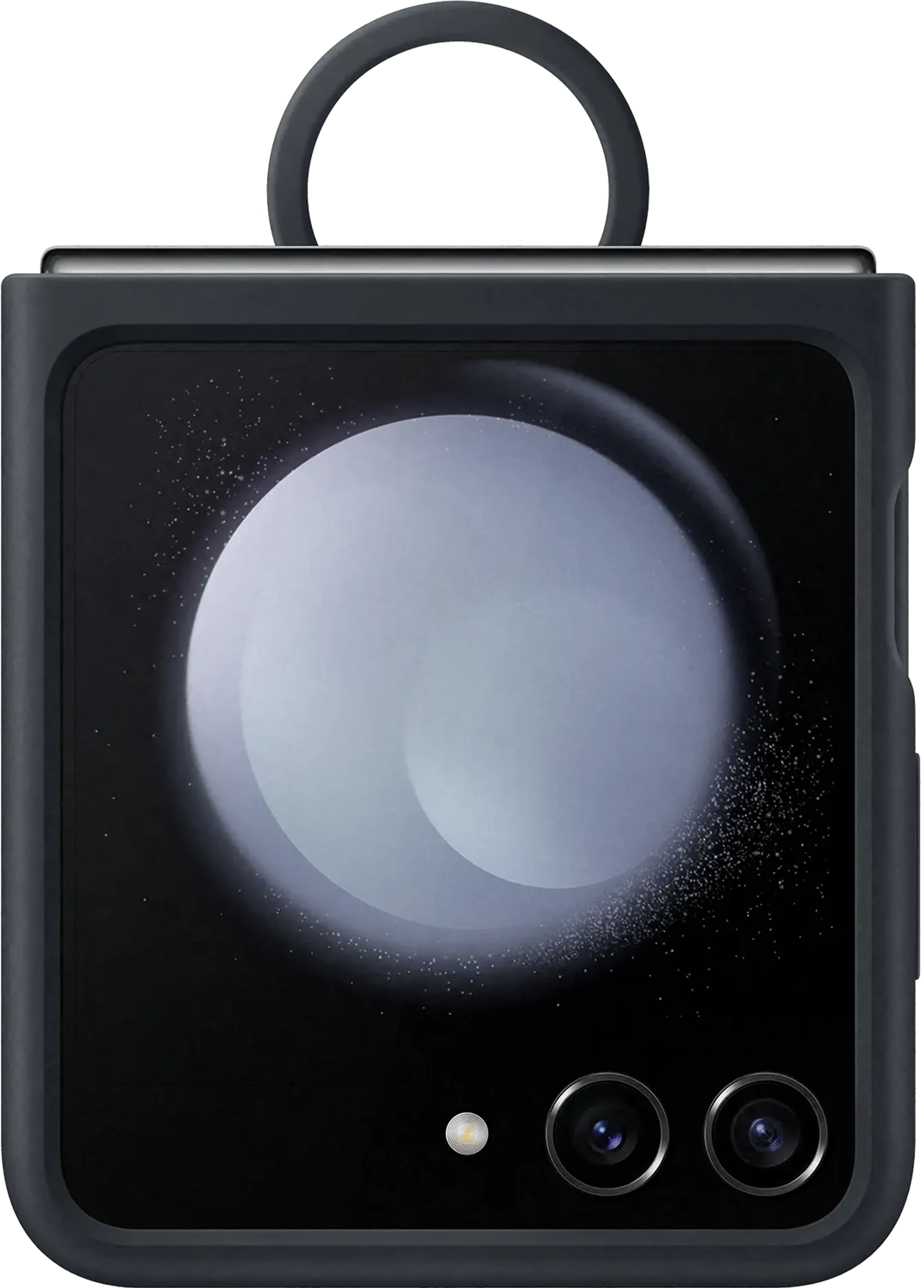 Silicone cover met ring voor Galaxy Z Flip5 - Indigo