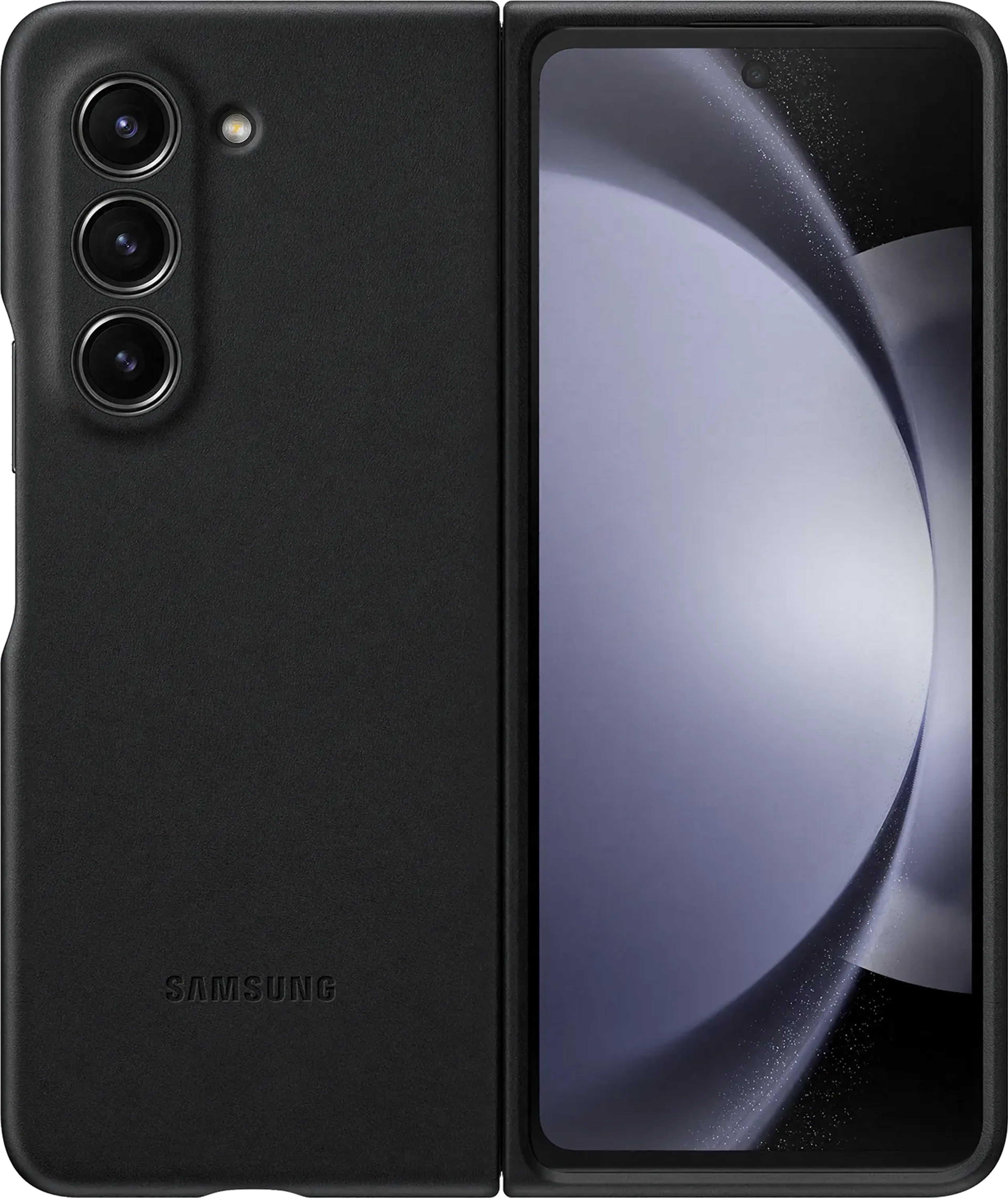 Samsung Leren backcover voor Galaxy Z Fold5 - Black image