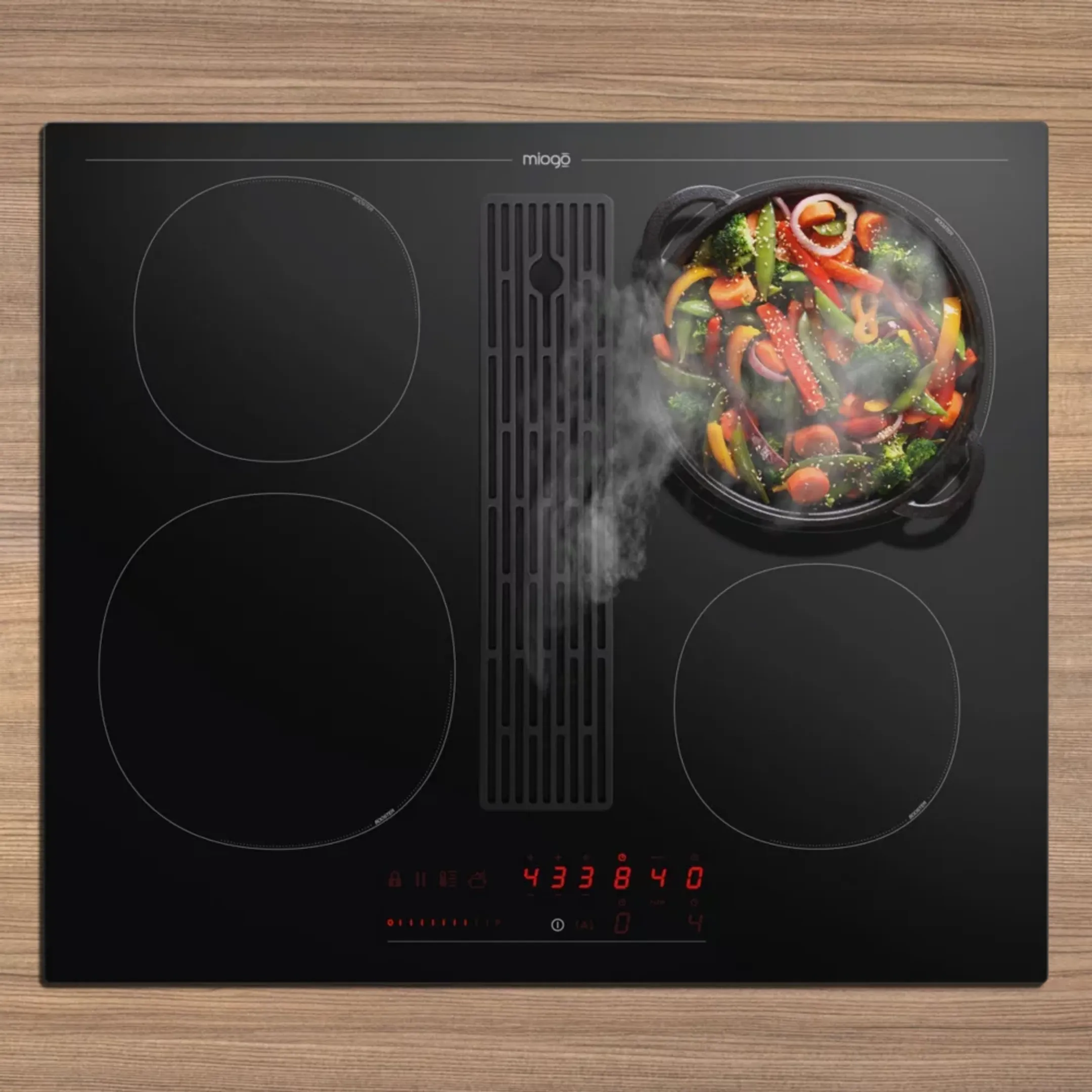 MIOGO Taque avec hotte intégrée MHI601H image