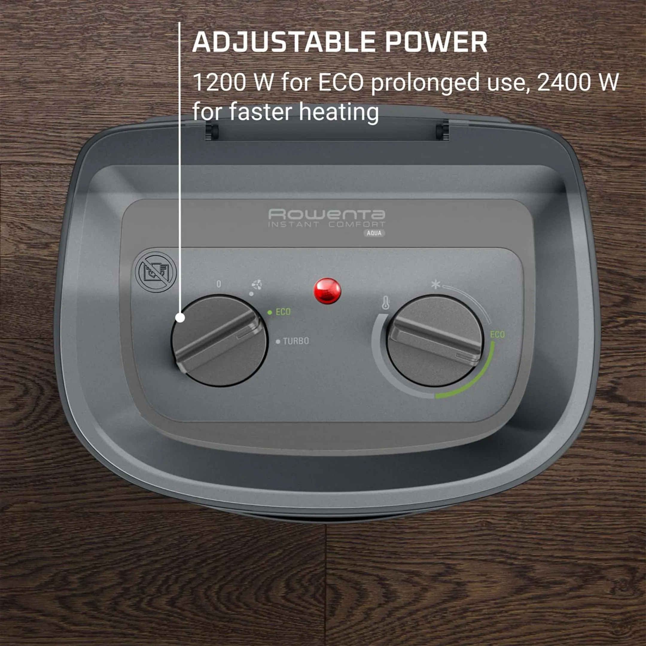 Rowenta Blaasradiator SO6511F2 Instant Comfort Aqua Bathroom Heater image